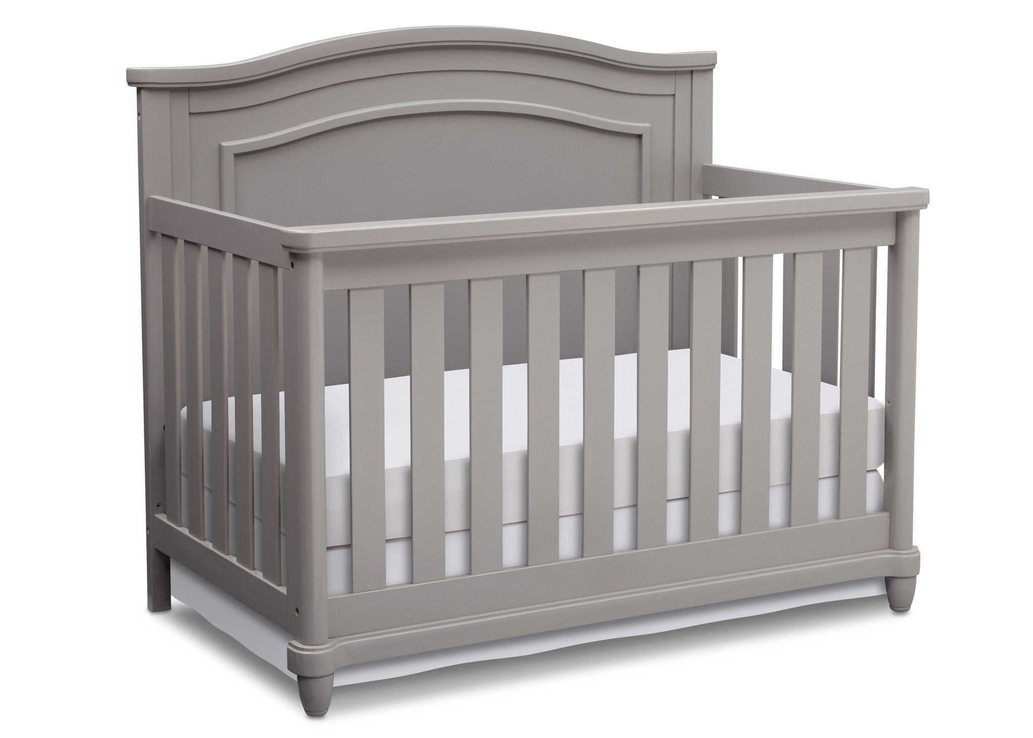 Belmont 4-in-1 Convertible Baby Crib - White Nursery Furniture for Newborn to Toddler Bed | Perfect for Modern Nursery, Bedroom & Daycare Use