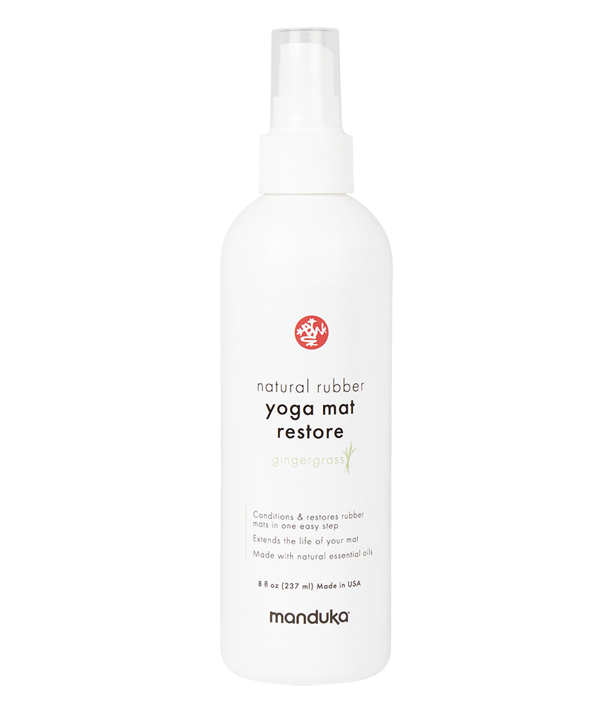 Manduka Natural Rubber Yoga Mat Cleaner - 8oz (237ml) - Gentle & Effective Cleaning for Yoga Mats - Perfect for Home, Studio & Travel Use