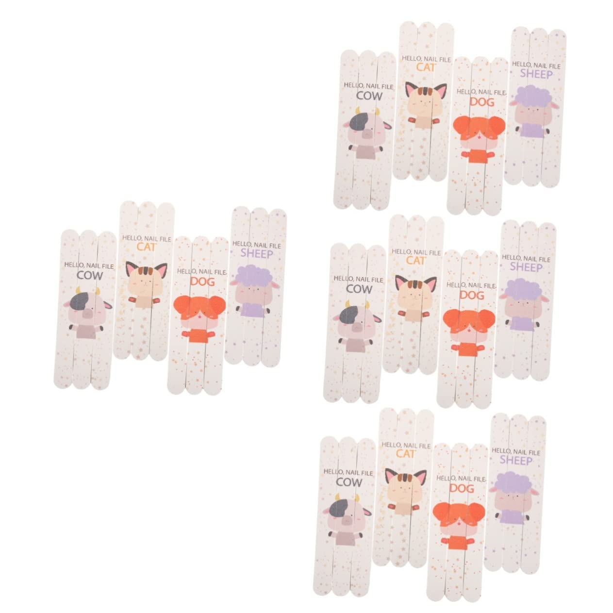 Beaupretty 48 Pcs Professional Manicure Tools Kit - Bulk Nail Files, Emery Boards, Sanding Buffer Blocks & Rectangular Nail Polishing Buffers for Salon & Home Use - Perfect for Nail Care, DIY Manicures & Pedicures