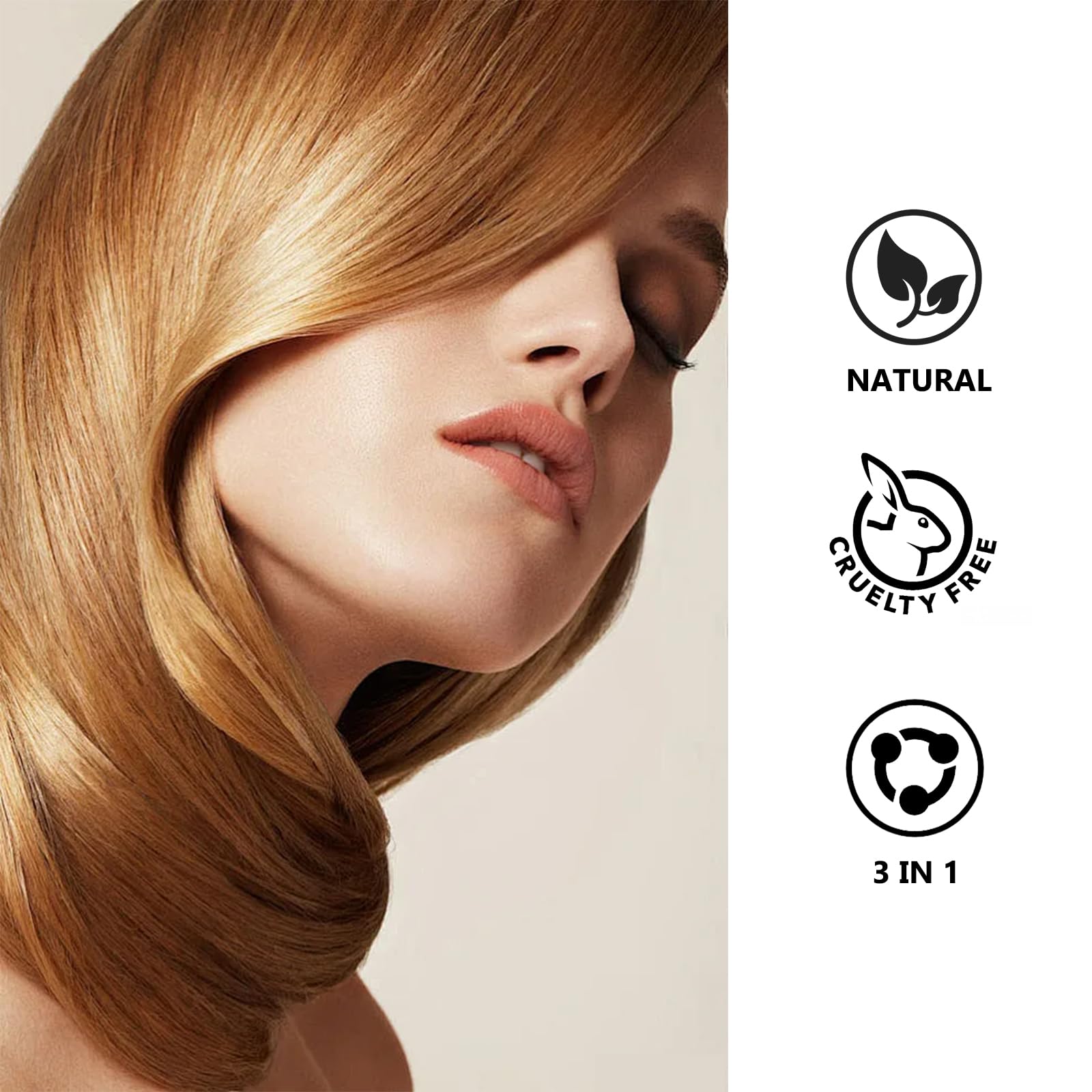 Blonde Brown Hair Dye Shampoo - 3 in 1 Natural Hair Color for Men & Women | Long-Lasting Gray Coverage Shampoo (500ml) | Perfect for Home Use, Salon Styling & Quick Touch-Ups