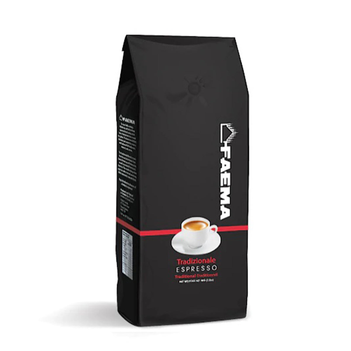 Premium Faema Tradizionale Espresso Whole Bean Coffee - 1kg Bag for Rich & Smooth Espresso at Home or Office