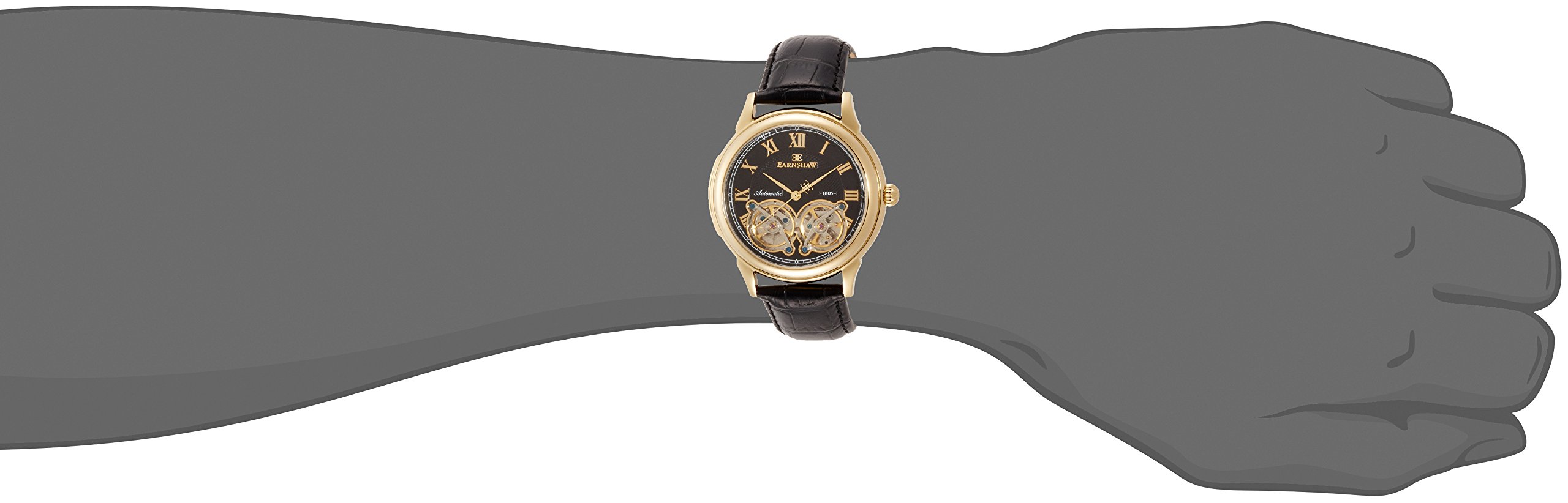 Thomas Earnshaw ES-8030-02 Automatic Skeleton Watch for Men - Luxury Open Heart Mechanical Timepiece with Stainless Steel Band - Perfect for Business, Formal Events & Watch Collectors