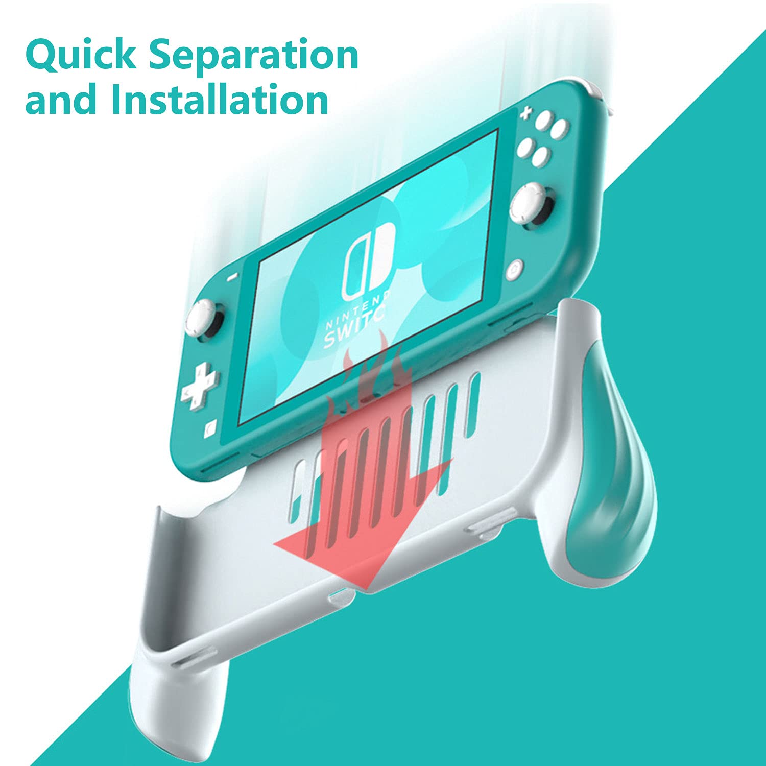 Nintendo Switch Lite Case - Ergonomic Protective Gaming Cover with Comfortable Grip for Handheld Console | Perfect for Travel, Commuting & Long Gaming Sessions
