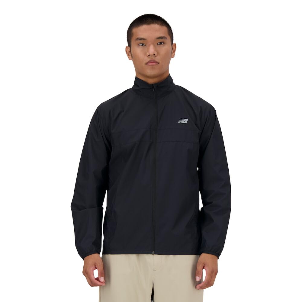 New Balance Men's Sport Essentials Jacket - Lightweight Running & Training Windbreaker for Outdoor Activities, Gym Workouts & Casual Wear