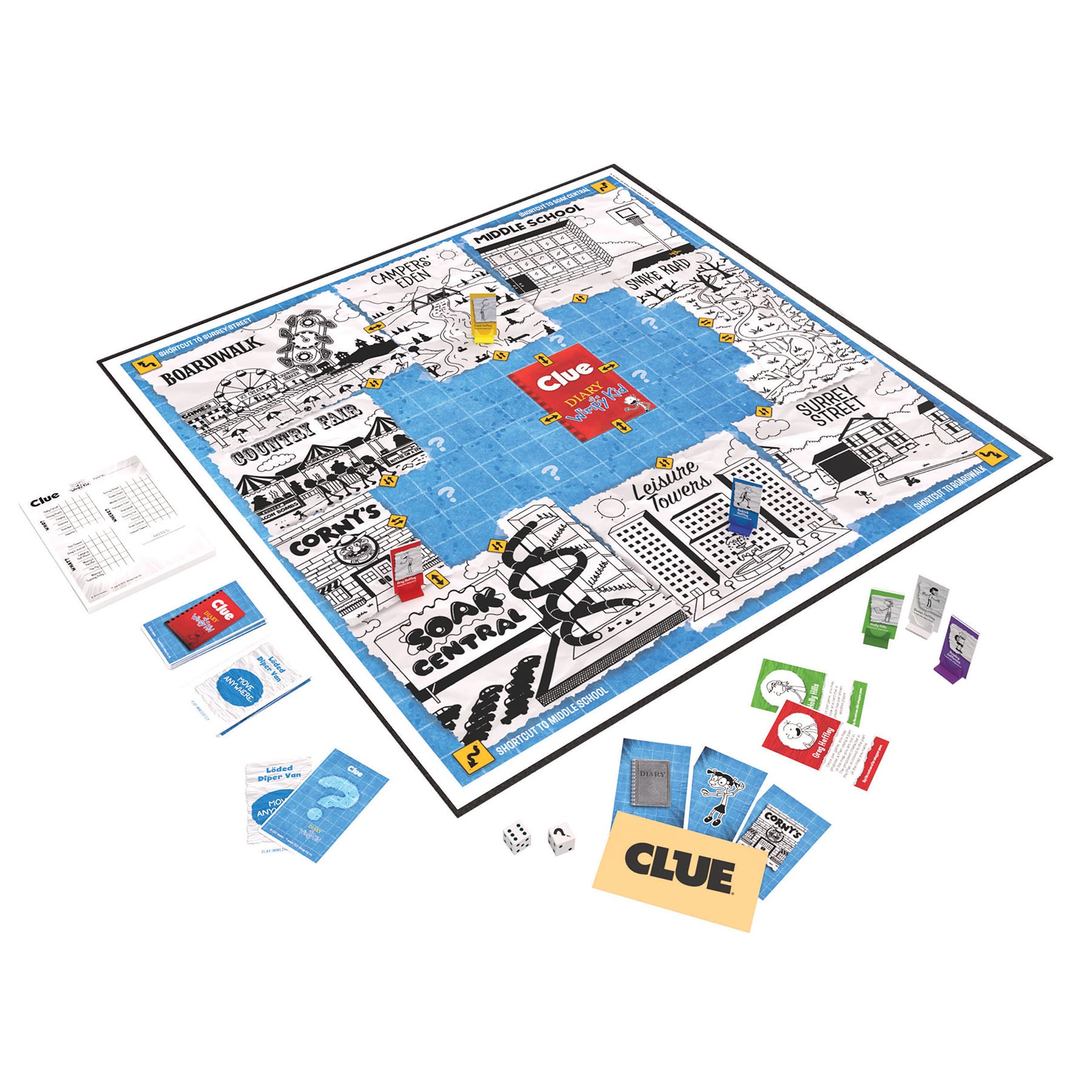 Diary of a Wimpy Kid CLUE Board Game - Family Fun Mystery Game for Kids & Teens - Perfect for Game Nights & Birthday Parties