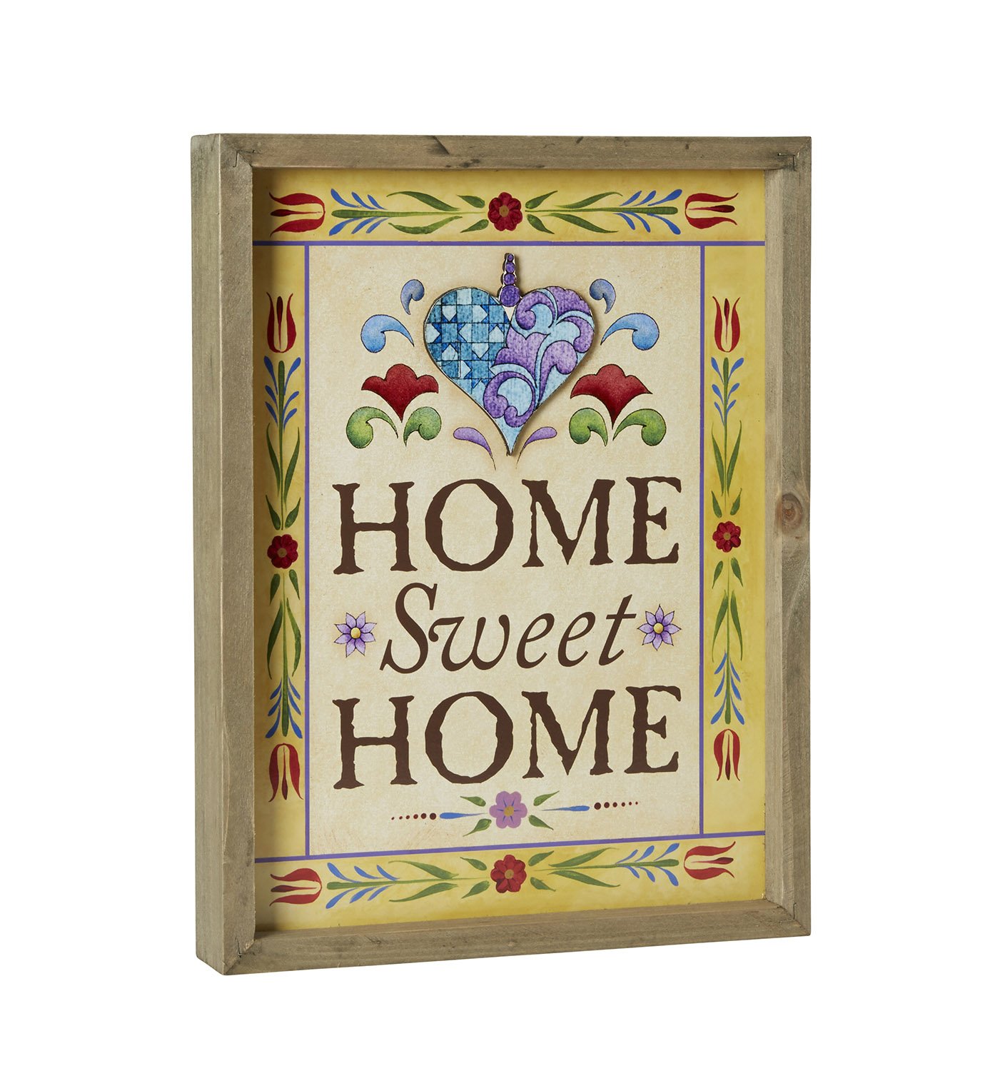 Jim Shore Home Sweet Home Framed Print - Handcrafted Americana Decor for Living Room, Bedroom & Office - Perfect Housewarming Gift & Wall Art for Home Decor