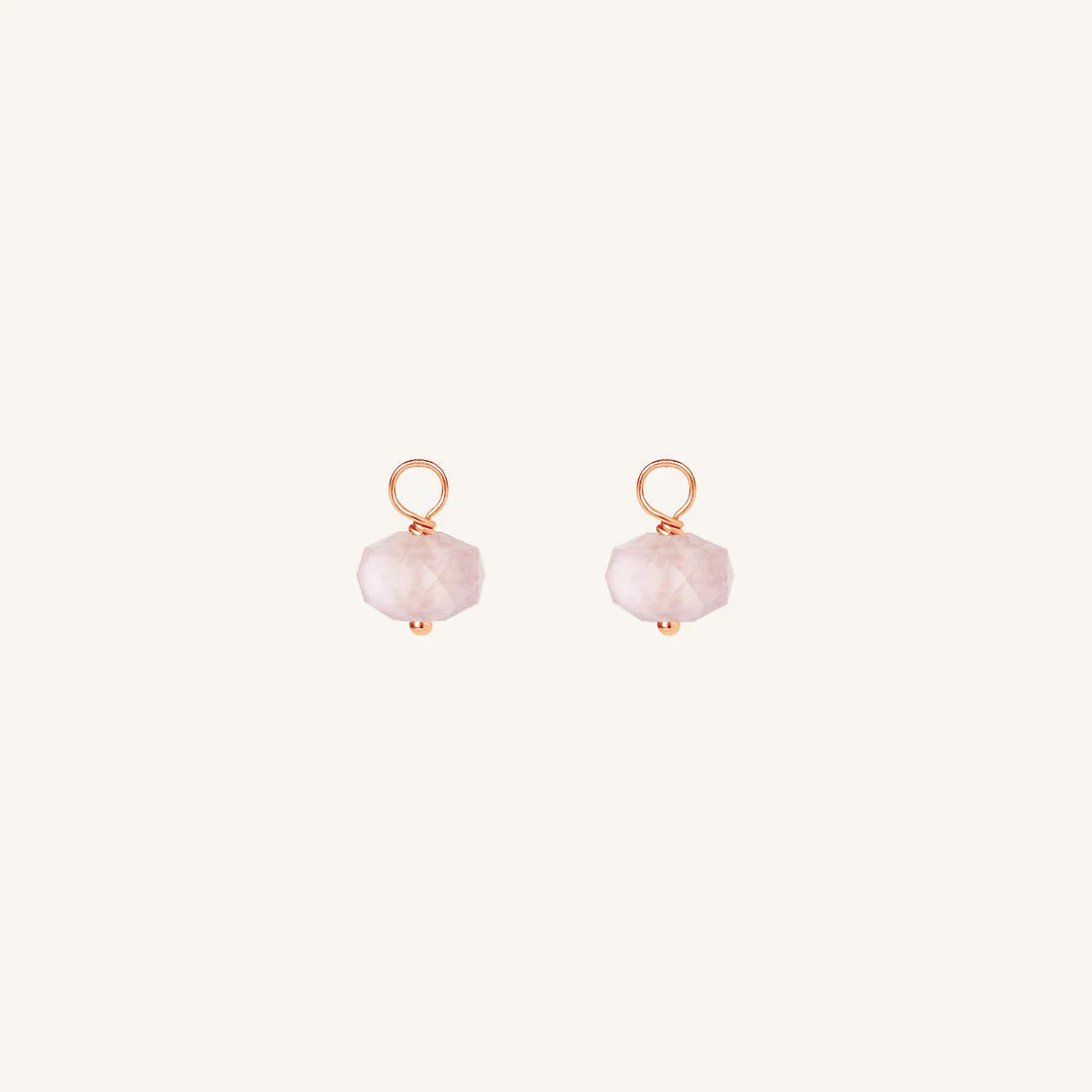 Opulent Morganite Hoop Earrings - Stone of Joy & Love (Set of 2) | Perfect for Weddings, Anniversaries & Romantic Gifts