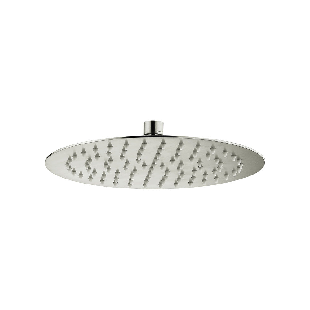 Fienza Kaya Round 250 Shower Head 411125BN - Brushed Nickel Finish, High Pressure Rainfall Showerhead for Spa-Like Bathroom Experience - Perfect for Master Bath, Guest Bath & Luxury Hotels