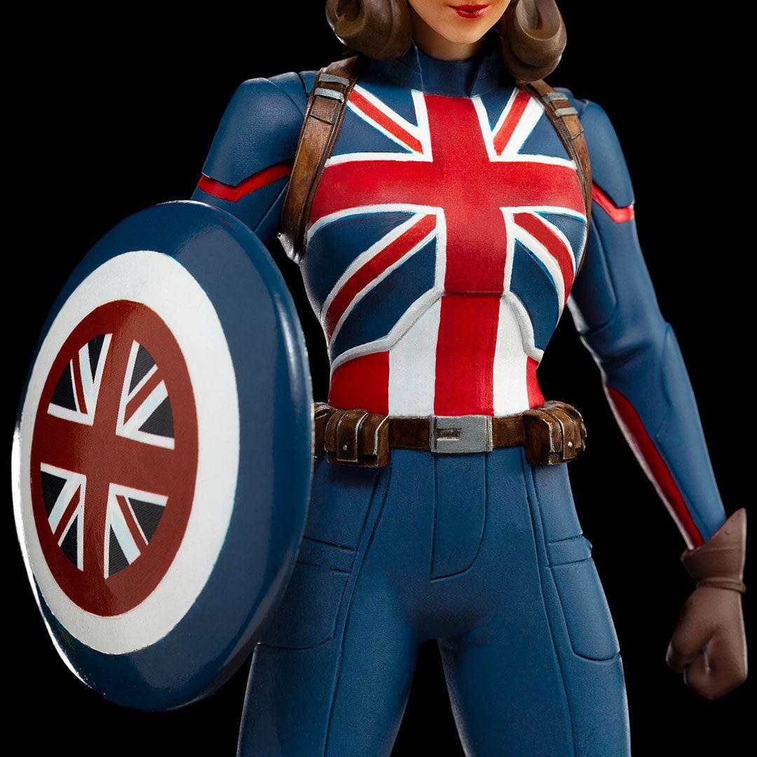 Iron Studios What If...? Captain Carter Art Scale 1/10 Statue - Collectible Marvel Superhero Figure for Display & Gifts