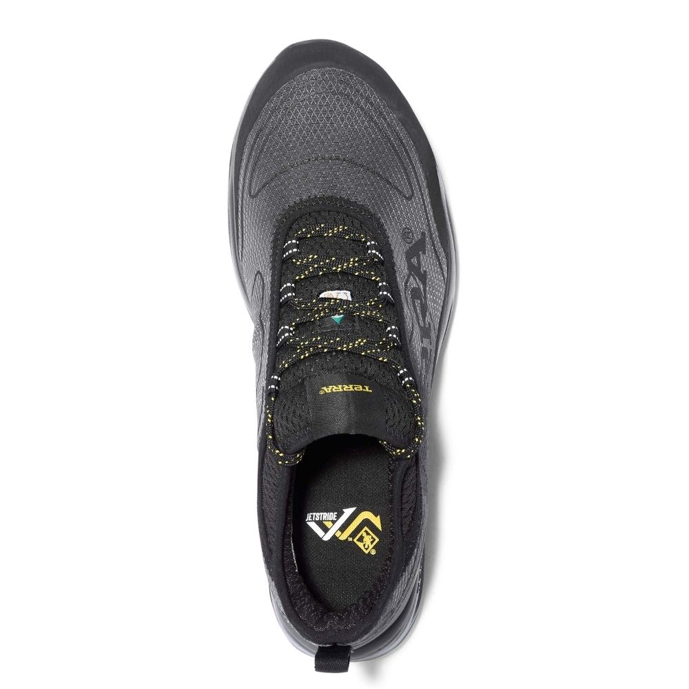 Terra Lites Unisex Composite Toe Athletic Safety Shoes TR0A4NRBBG - Black/Grey Work Sneakers for Construction, Warehouse & Industrial Safety | Lightweight & Comfortable