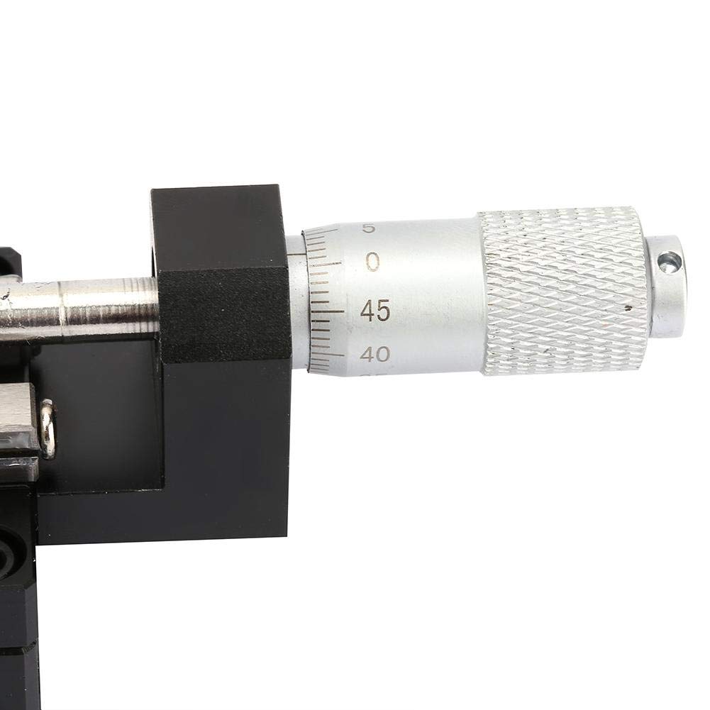 Precision Linear Stage 40x40x40mm - SEMY40-AC XY Micrometer Manual Fine-Tuning Cross Roller Stage with Knives & Accessories for Microscopy, Laser Alignment & Lab Equipment Positioning