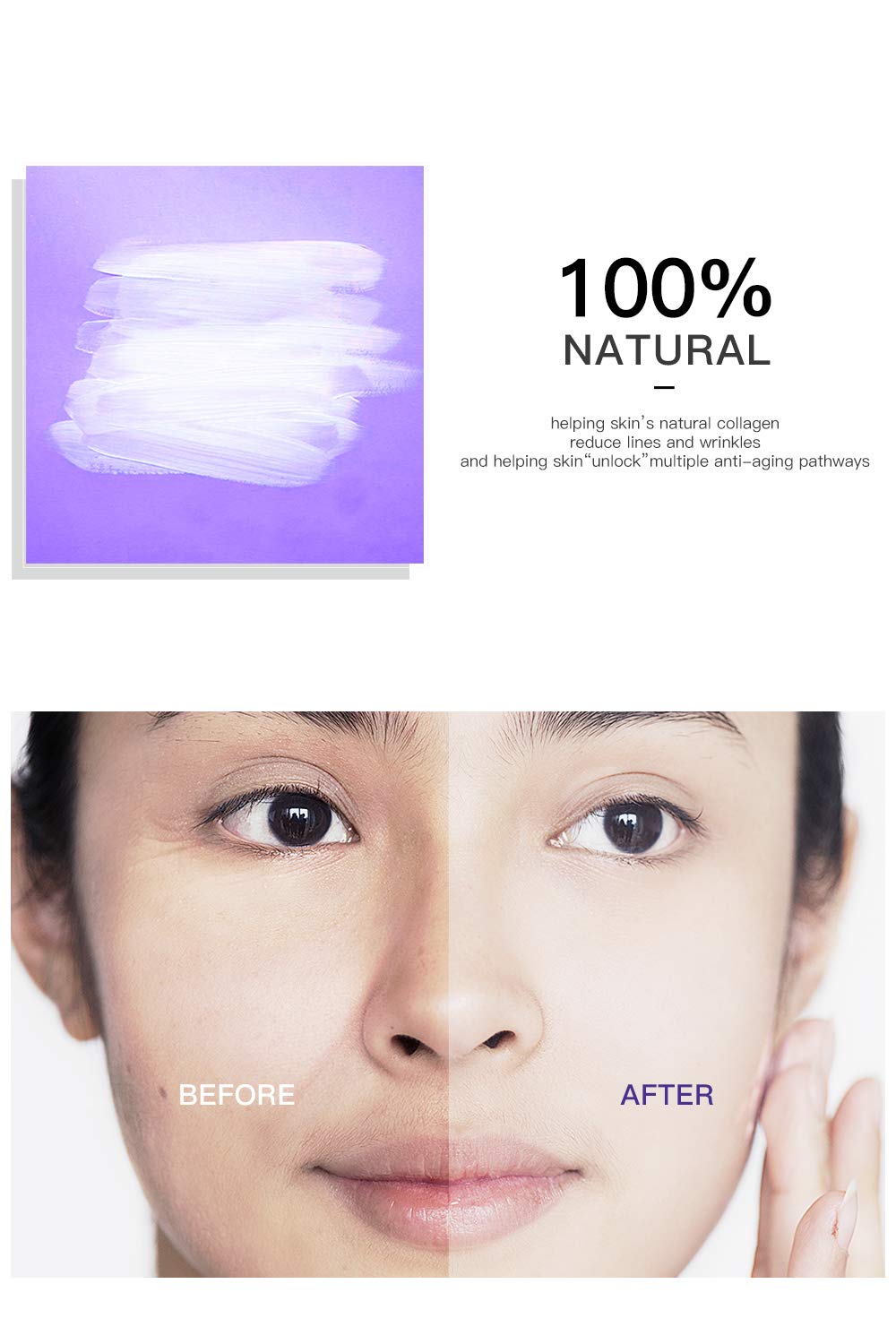 Umran Premium Retinol Cream 2.5% - Anti-Aging Face & Eye Moisturizer with Hyaluronic Acid, Vitamin E & Green Tea - Day & Night Wrinkle Treatment Cream (50ml/1.7 Fl Oz) for Dry Skin & Fine Lines Reduction