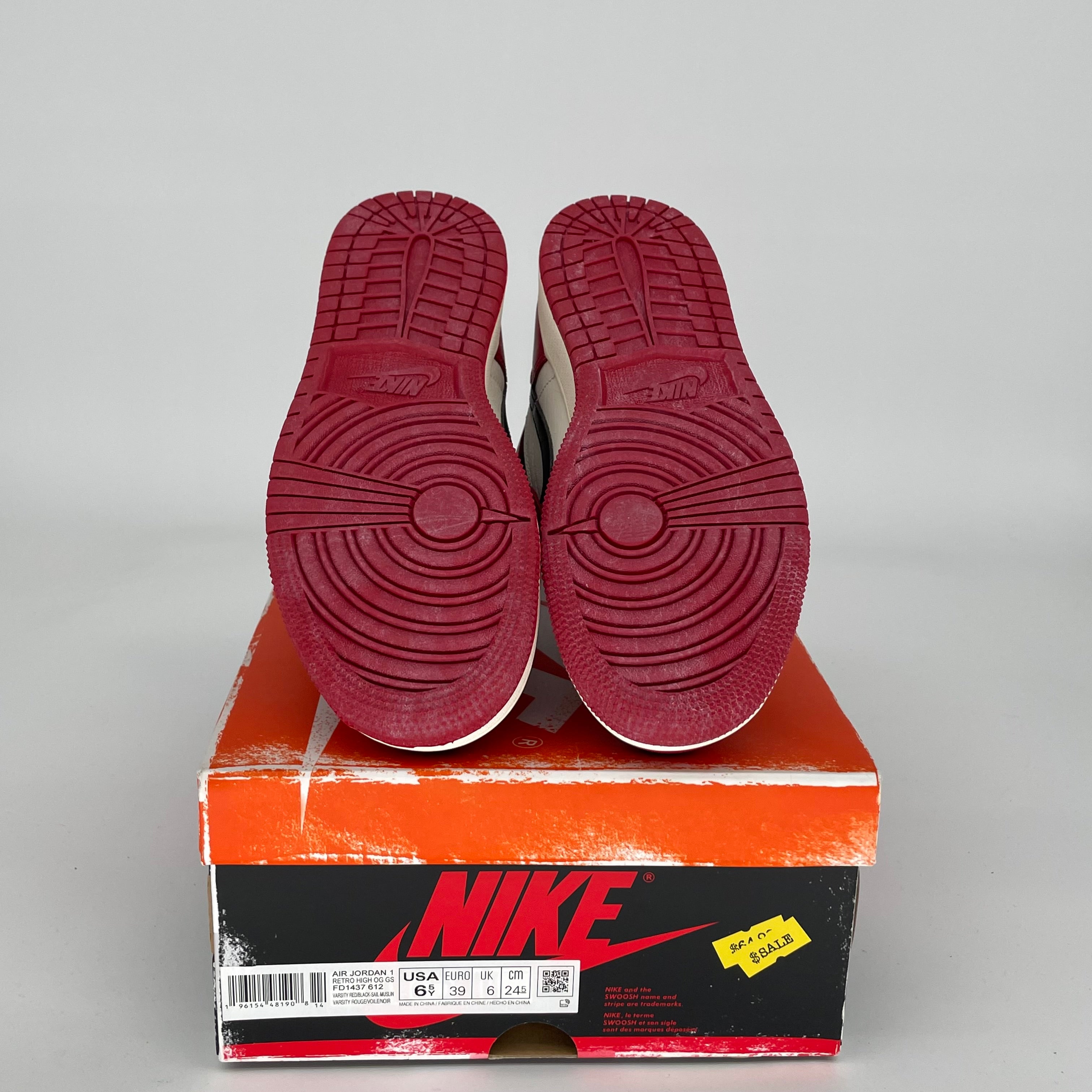 AIR JORDAN 1 LOST AND FOUND Sneakers - Size 6.5Y (FD1437-612) - Retro Basketball Shoes for Men & Women - Perfect for Streetwear, Collecting and Casual Wear
