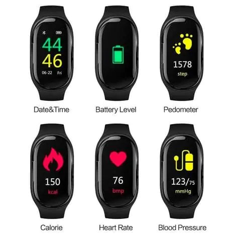 Smart Watch with TWS Bluetooth Earbuds & Heart Rate Monitor - Fitness Tracker, Sleep Monitor & Call Notifications for Android iPhone - Perfect for Workouts, Running & Daily Activity Tracking