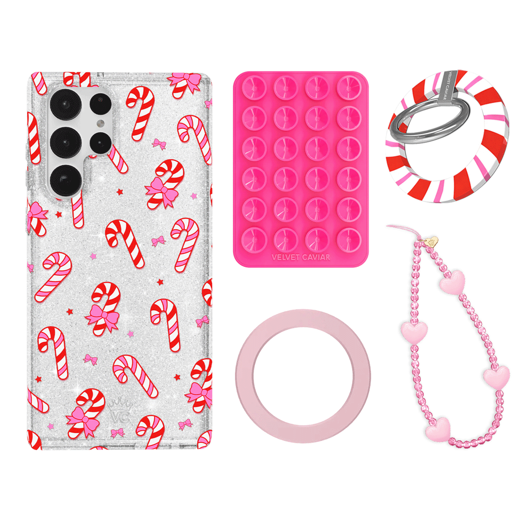 Peppermint Princess Galaxy Bundle Set - Cute & Comfortable Grip for Pens, Pencils & Stylus - Perfect for School, Office & Digital Art