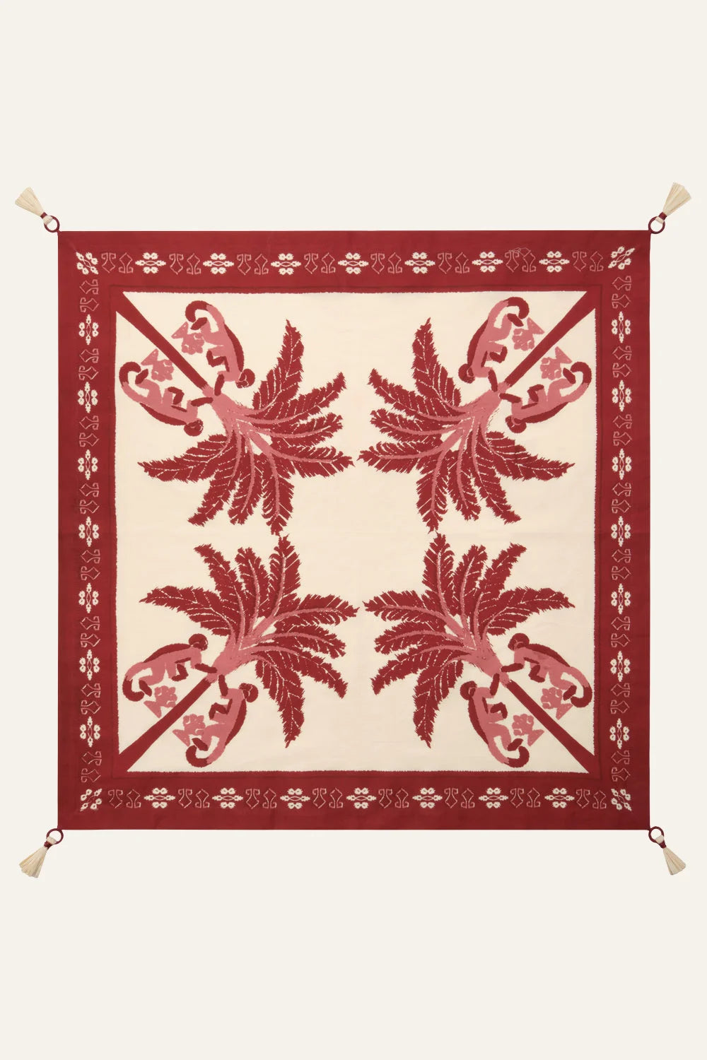 Amazonian Ikat Napkin Set of 4 - Premium Cotton Table Linens for Dinner Parties, Weddings & Home Decor