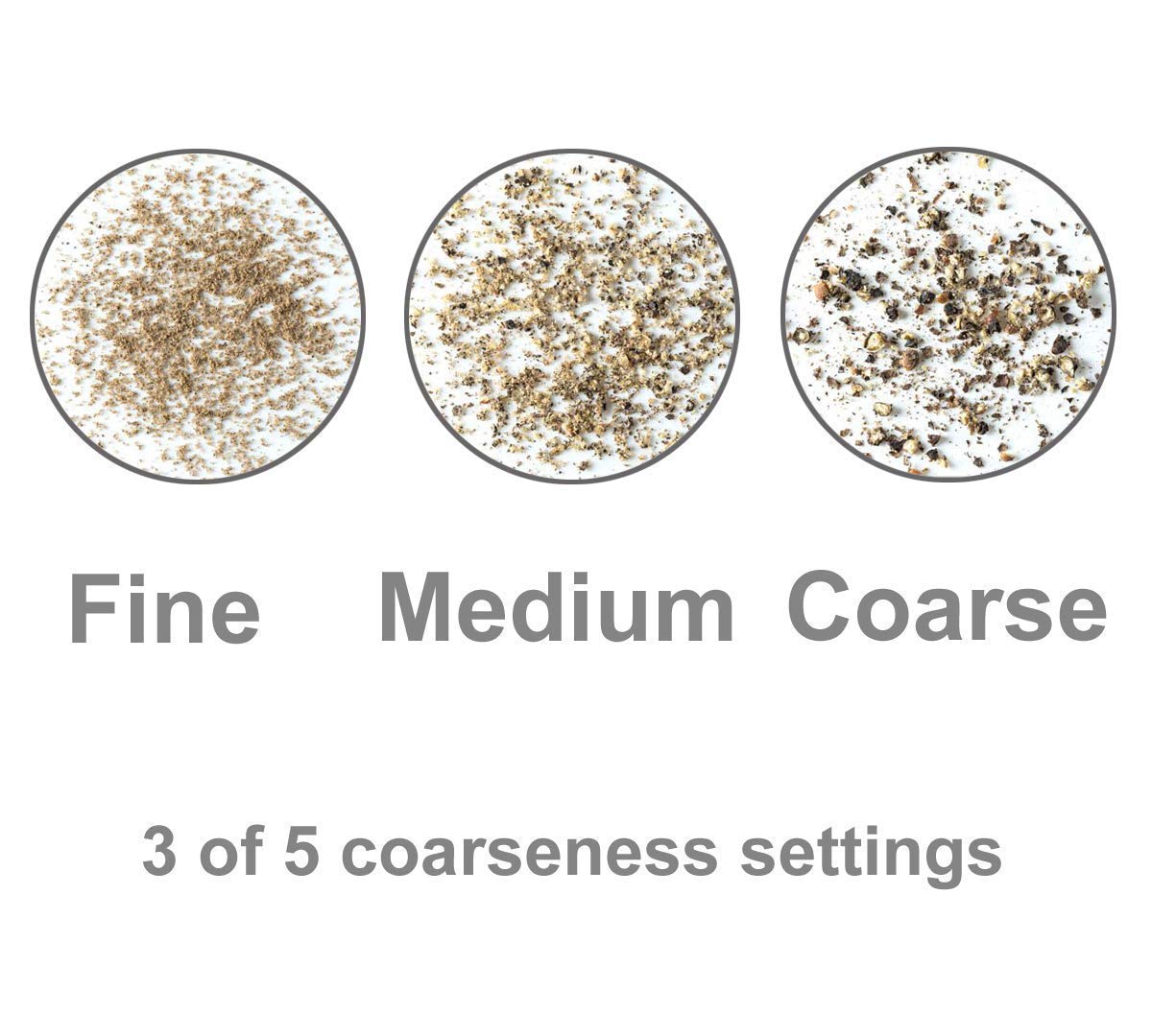 Premium Electric Salt and Pepper Grinder Set of 4 - Battery Operated Automatic Spice Mills with LED Light, Adjustable Coarseness, One-Hand Operation & Cleaning Brush - Perfect for Kitchen, Dining Table, Camping & Gifts by AmuseWit