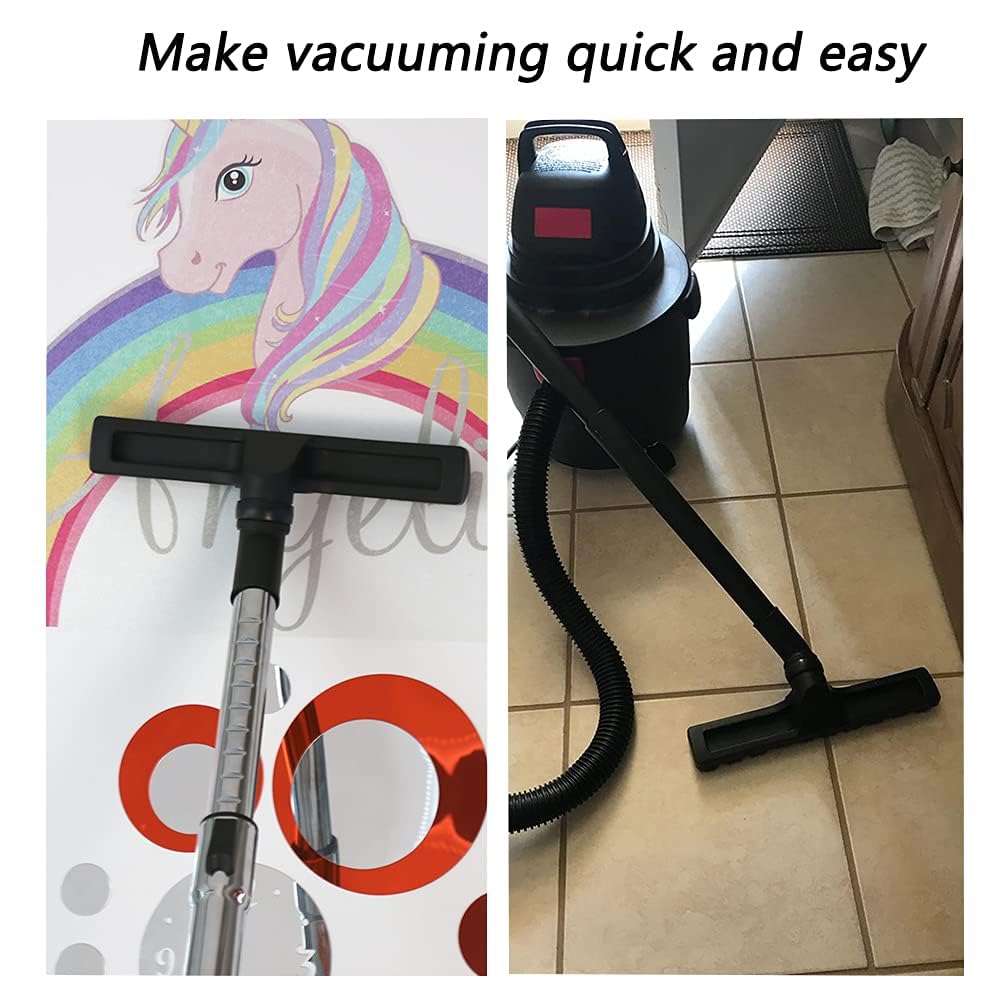 Universal Vacuum Attachments Set - Includes Floor Brush, 2 Horse Hair Attachments & Hose Adapter (Fits 1