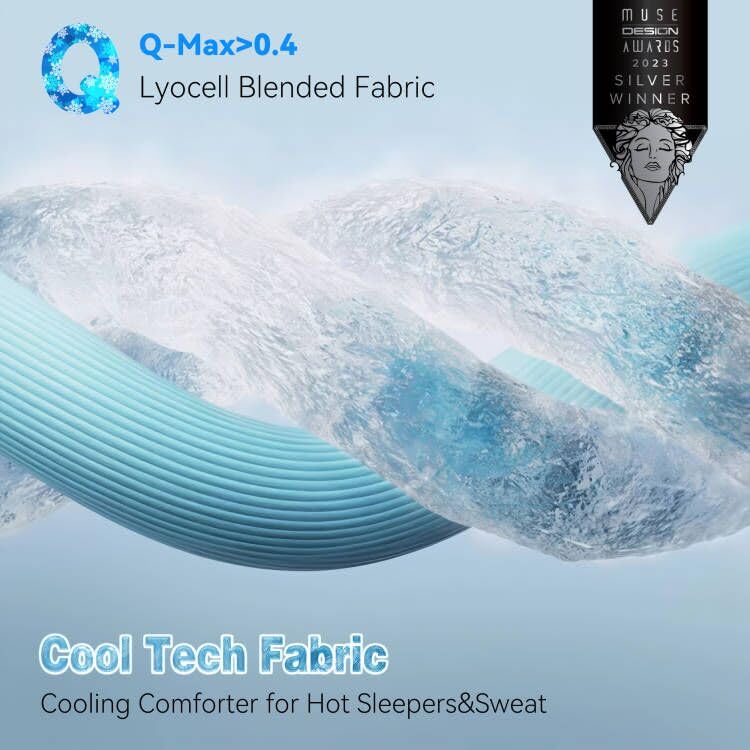 Cooling Summer Blanket - Lightweight Breathable Comforter for Hot Sleepers & Night Sweats | Reversible Cooling Quilt with Lyocell™ Blend Fabric | Machine Washable (Mint/Butter, 80