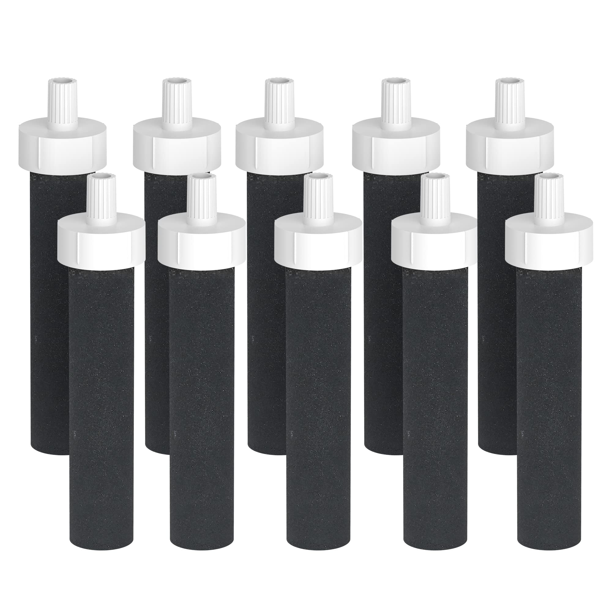 AQUA CREST BB06 Replacement Water Filter for Brita Hard Sided, Sport & Stainless Steel Bottles - 10 Pack | Clean Drinking Water for Home, Office, Gym & Outdoor Activities