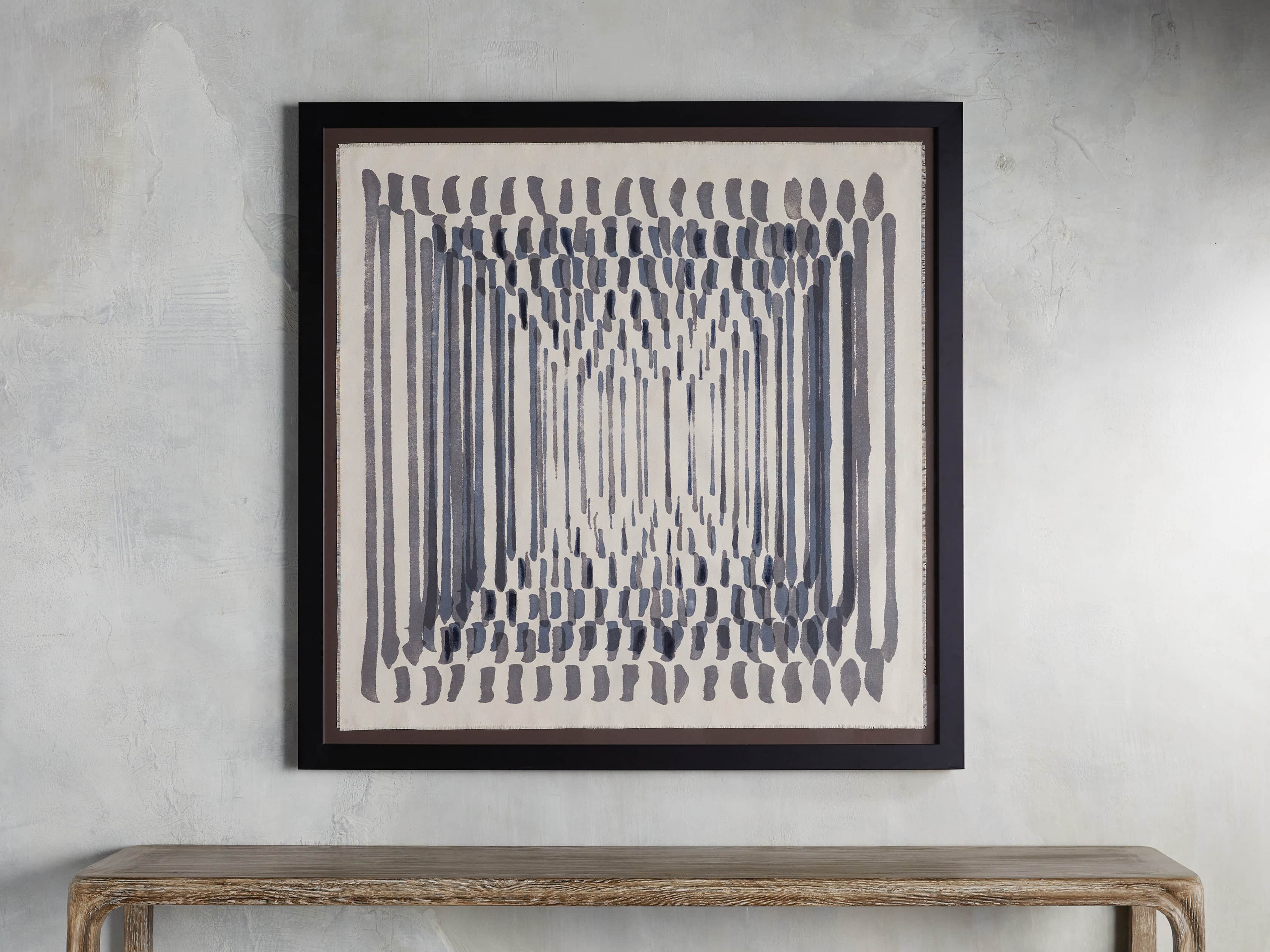 Abstract Lines III Framed Tapestry Wall Art - Modern Geometric Canvas Print for Living Room, Bedroom & Office Decor