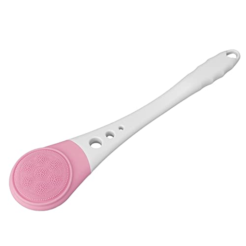 Electric Silicone Body Brush - Exfoliating Shower Brush with Long Handle for Face & Body Cleansing | Spa & Home Use