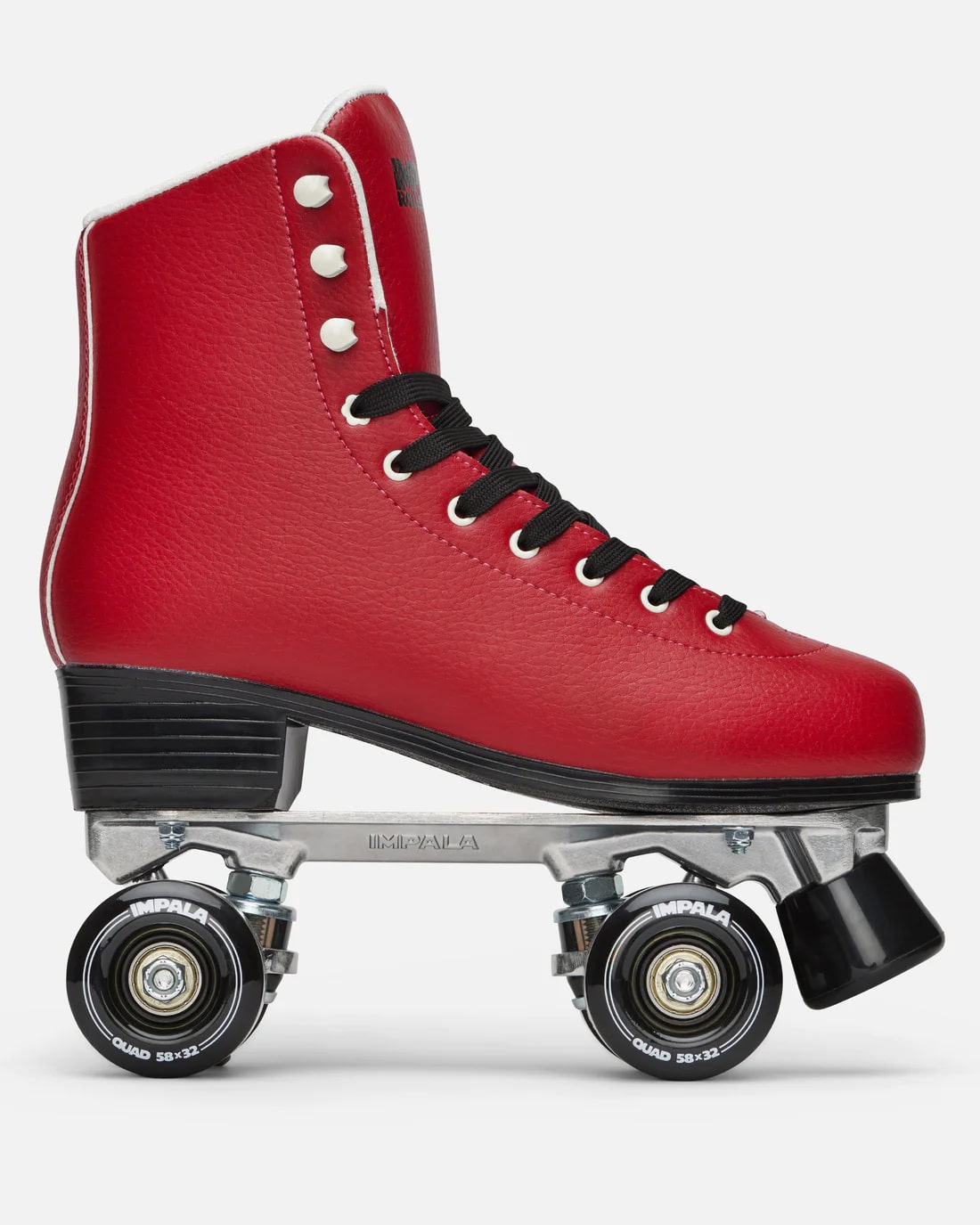 Impala Rollerskates for Women - Cherry Red Quad Roller Skates for Outdoor & Indoor Skating - Perfect for Rinks, Parks & Roller Derby