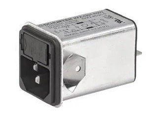 IEC C14 Appliance Inlet with EMC Filter & 2-Pole Switch - 6A KFA Series for Power Supply Units | Server Racks, Medical Equipment & Industrial Applications