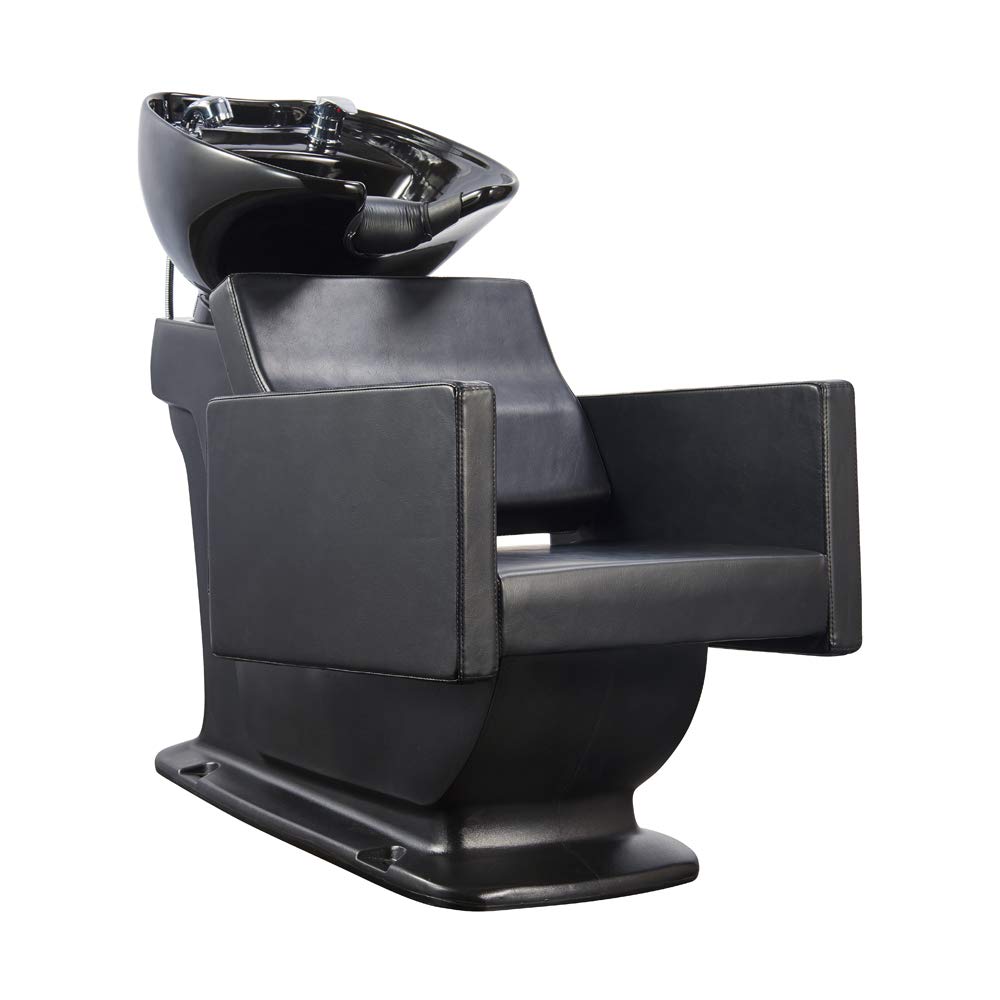 Professional Salon Shampoo Backwash Unit - Barber Hair Washing Station with Adjustable Headrest by TAKARAN - Perfect for Salons, Spas & Home Use