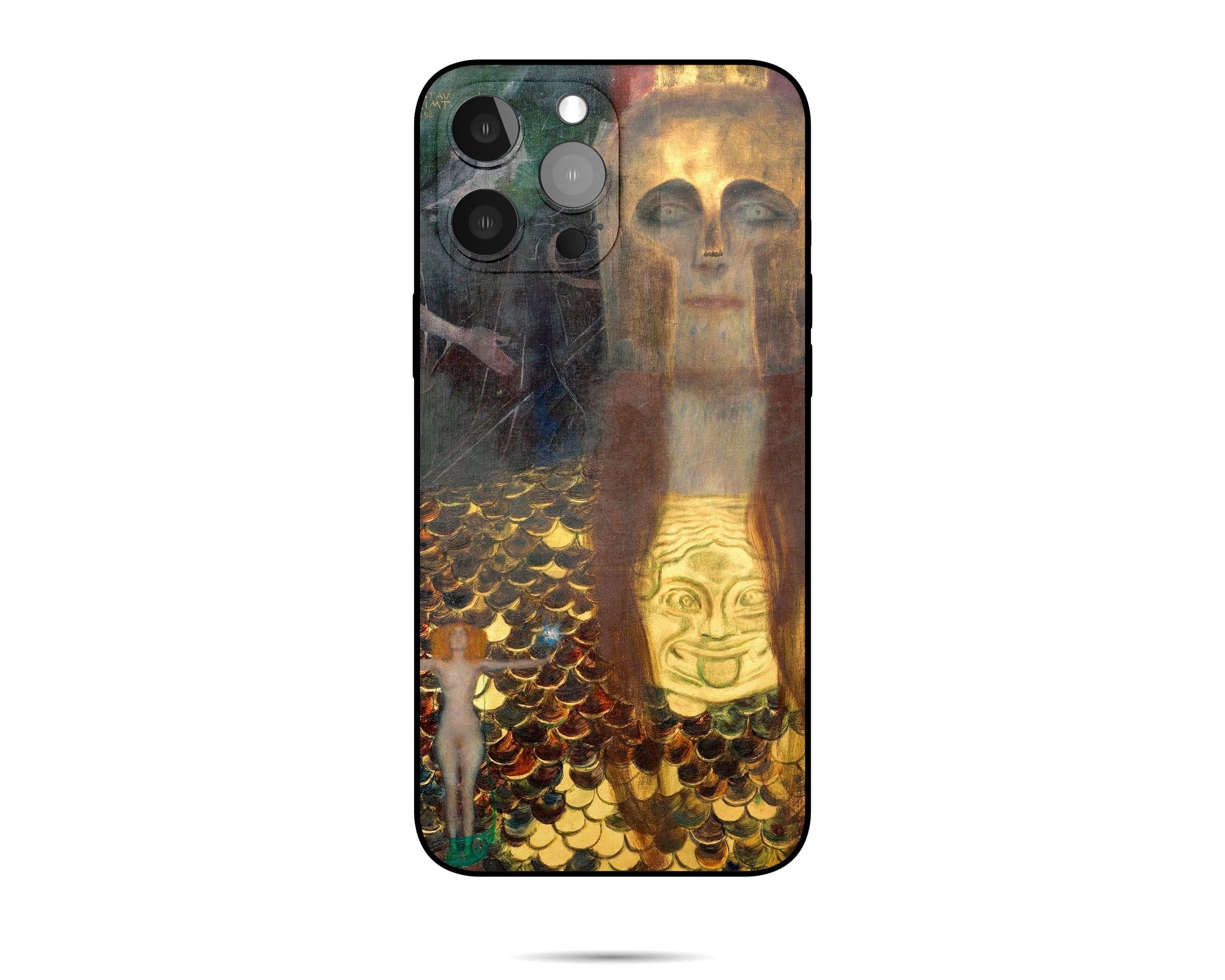 Gustav Klimt Pallas Athene iPhone Case for iPhone 11 Pro - Aesthetic Silicone Protective Cover - Perfect for Art Lovers & Daily Use