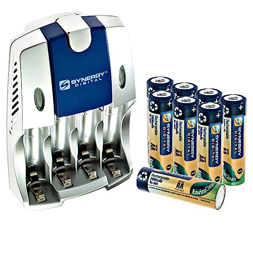 Charger + 8 AA Batteries