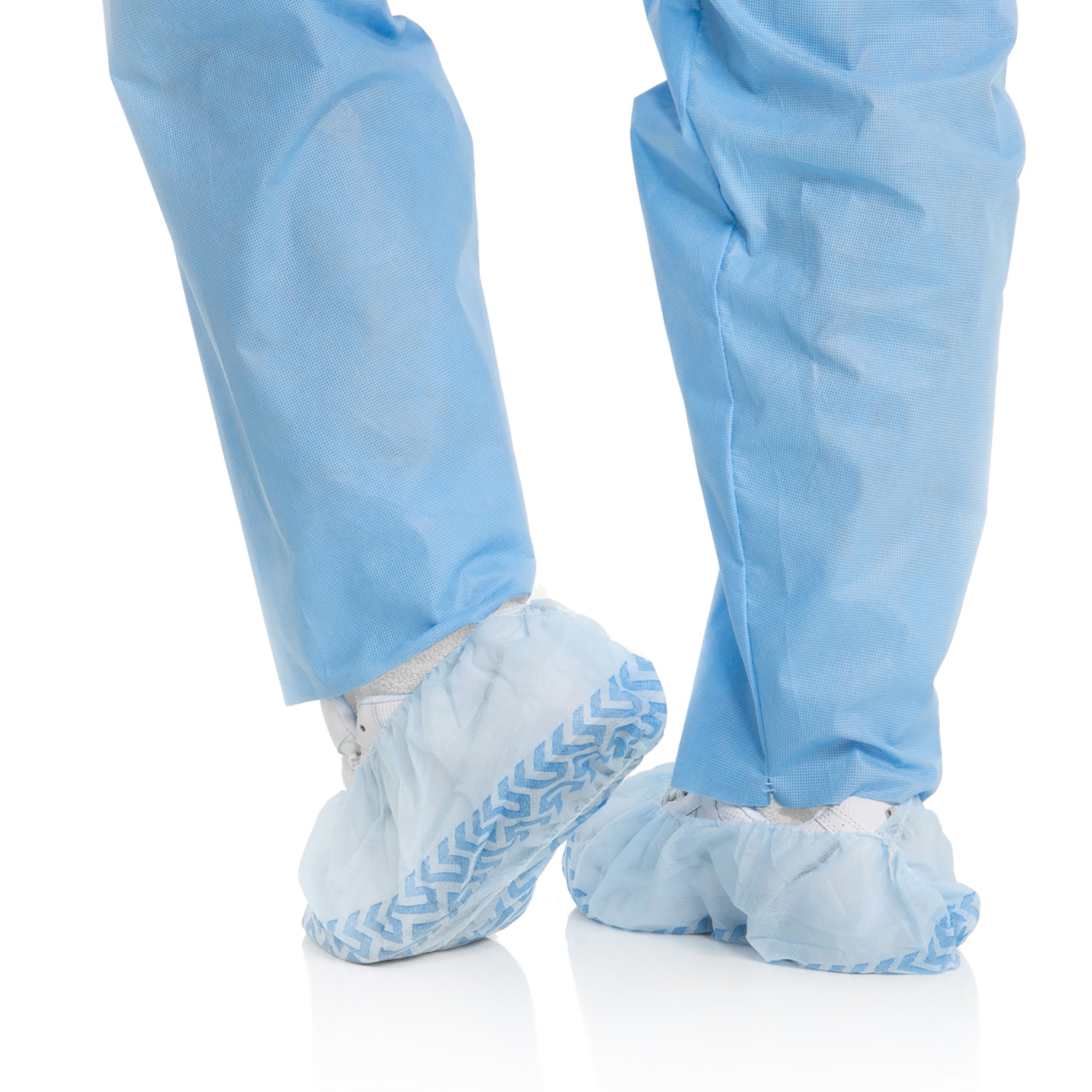 Kimtech A8 Certified Shoe Covers with Non-Slip Traction Strips | Splash & Liquid Protection | Anti-Skid Safety Footwear | Universal Size (300 Count) | 3 Dispenser Boxes (100/Box) | Ideal for Hospitals, Labs & Cleanrooms | Blue Disposable Shoe Covers for Healthcare & Industrial Use