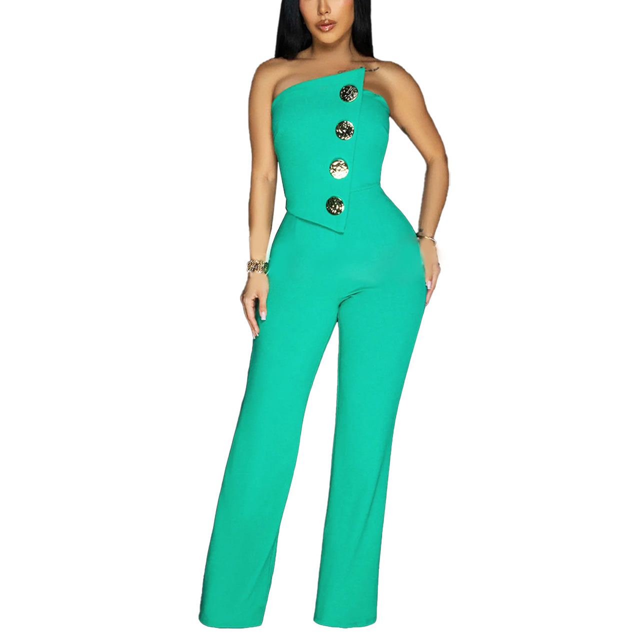 Women's Sleeveless Jumpsuit Romper - Summer Casual Outfit for Beach, Party & Vacation | Fashion One-Piece Jumpsuit for Women