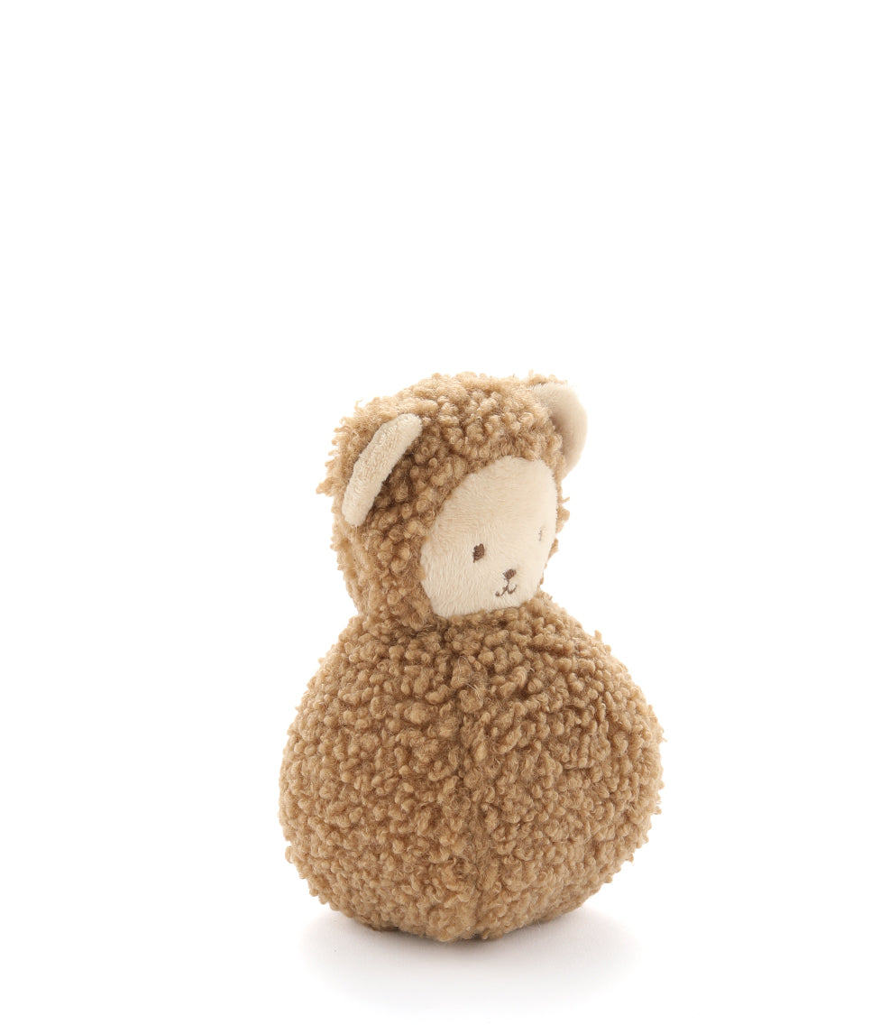 Jer Bear Roly Poly Rattle Toy - Cute Tumbling Baby Shaker for Early Learning & Sensory Play - Perfect for Newborns, Infants & Toddlers (Great for Playtime, Developmental Stimulation & Gift Giving)
