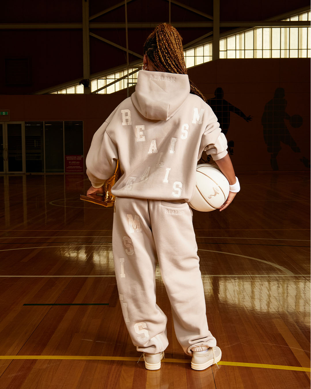 Premium SSS Realism Grandstand Sweatpants for Men & Women - Soft & Comfortable Sandstone Joggers for Lounge, Gym & Casual Wear