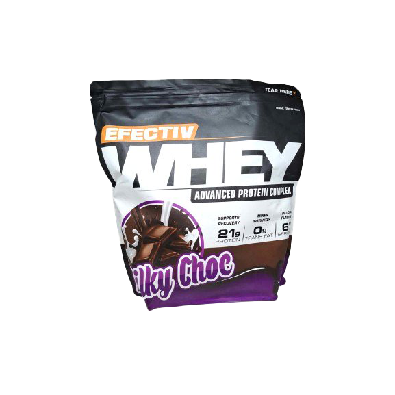 Efectiv Nutrition Whey Protein Powder - Milky Chocolate Flavor, 2000g for Muscle Recovery & Post-Workout Shakes | Ideal for Gym, Fitness & Weight Loss