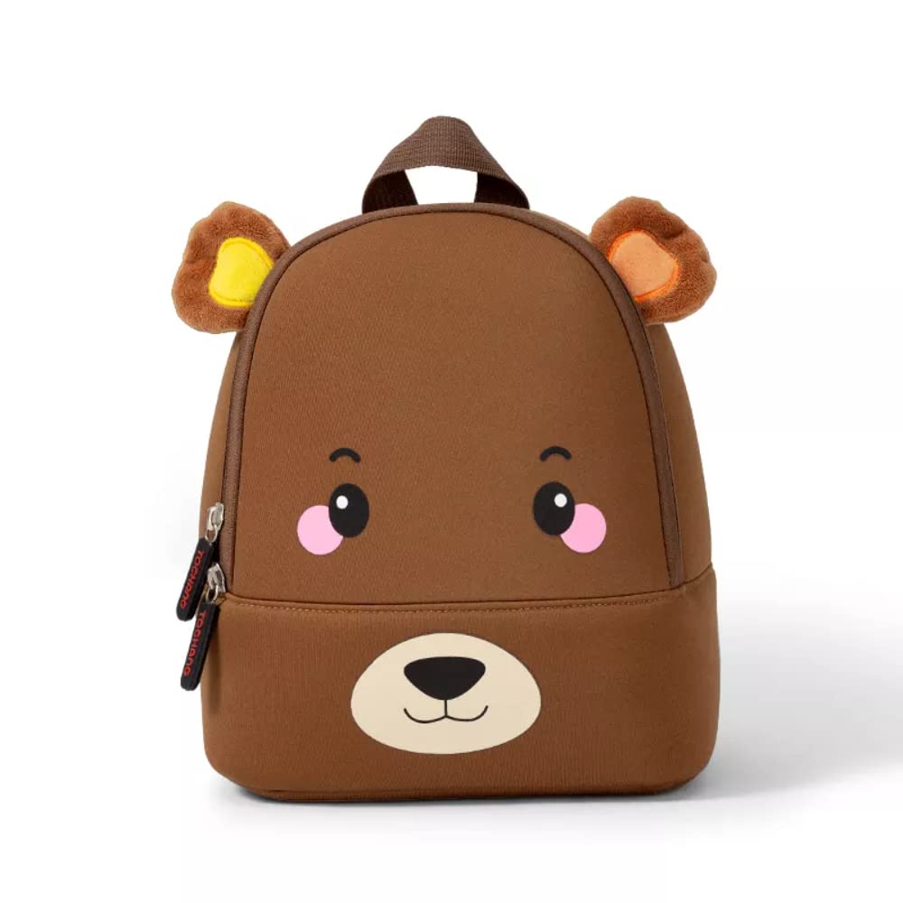 Cute 3D Animal Cartoon Backpack for Kids 1-6 Years - Brown Kindergarten School Bag for Boys & Girls | Perfect for Preschool, Daycare & Travel Accessories
