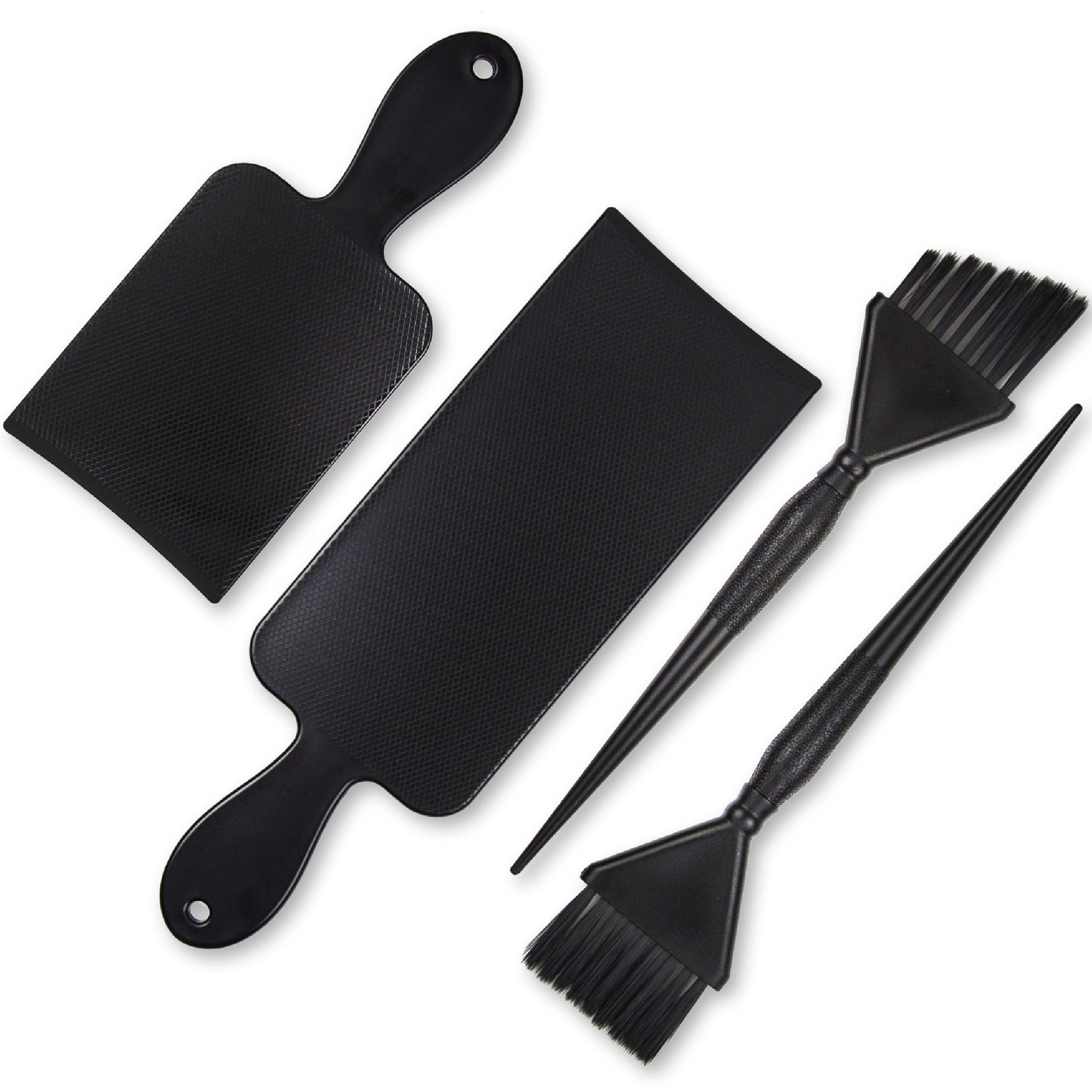 Professional Balayage Kit with 1 Long & 1 Short Balayage Board, 1 Straight & 1 Angled Hair Dye Brush - Hair Highlighting & Coloring Tools for Salon & Home Use - Perfect for Hairstylists & DIY Hair Styling