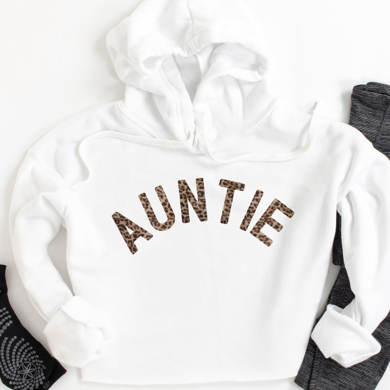 Trendy Auntie Leopard Print Hoodie - MRK X Collection | Women's Fashion Pullover for Casual Wear & Street Style