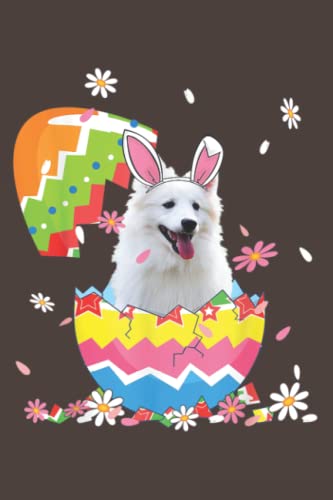 American Eskimo Dog Easter Egg Design Notebook - 6x9 Inch Cute Gift for Dog Lovers, Pet Parents & Easter Celebrations | Perfect for Journaling, Note Taking & Gifting