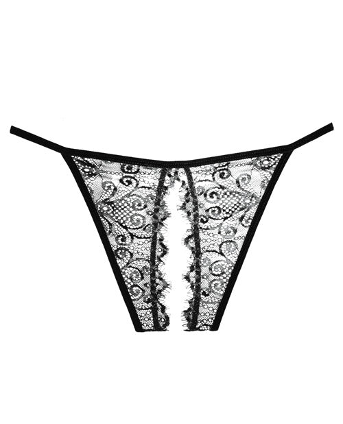 Adore Lace Enchanted Belle Panty - Sexy Black Lingerie for Women - Perfect for Valentine's Day & Romantic Nights
