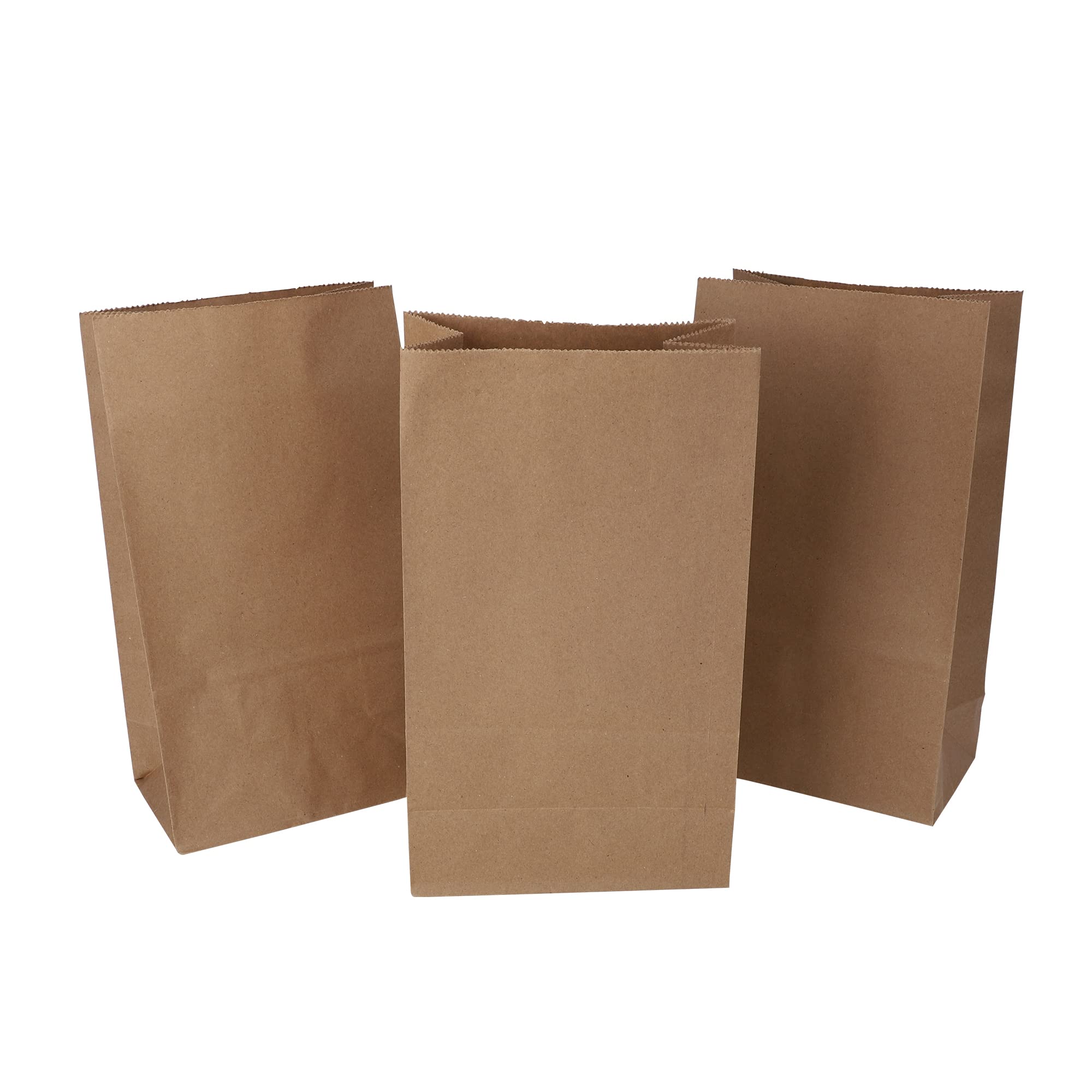 Eco-Friendly Brown Kraft Paper Bags with Handles - 7x4x12 Inches, Pack of 15 | Recycled Gift, Grocery, Shopping & Cloth Bags | Perfect for Retail Packaging, Party Favors & Sustainable Shopping