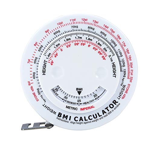 Retractable Body Measuring Tape for Fitness & Weight Loss - BMI Round Fat Measurement Tool for Men & Women - Perfect for Home Gym, Yoga, and Health Tracking