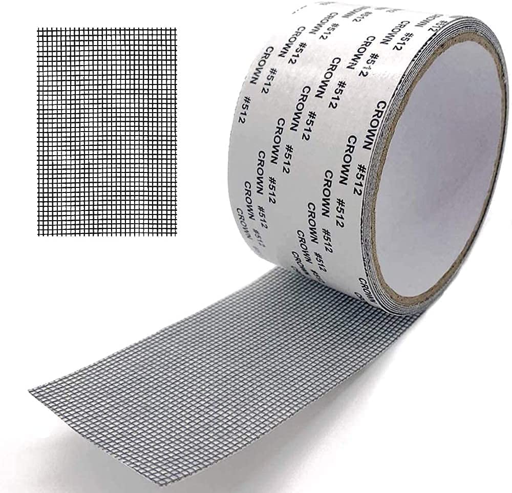 SHUTTLE ART Window Screen Repair Tape - Strong Adhesive & Waterproof Mesh Patch for Door & Window Screens - Fix Tears & Holes in Mosquito Nets - Perfect for Home, RV, and Outdoor Screen Repair