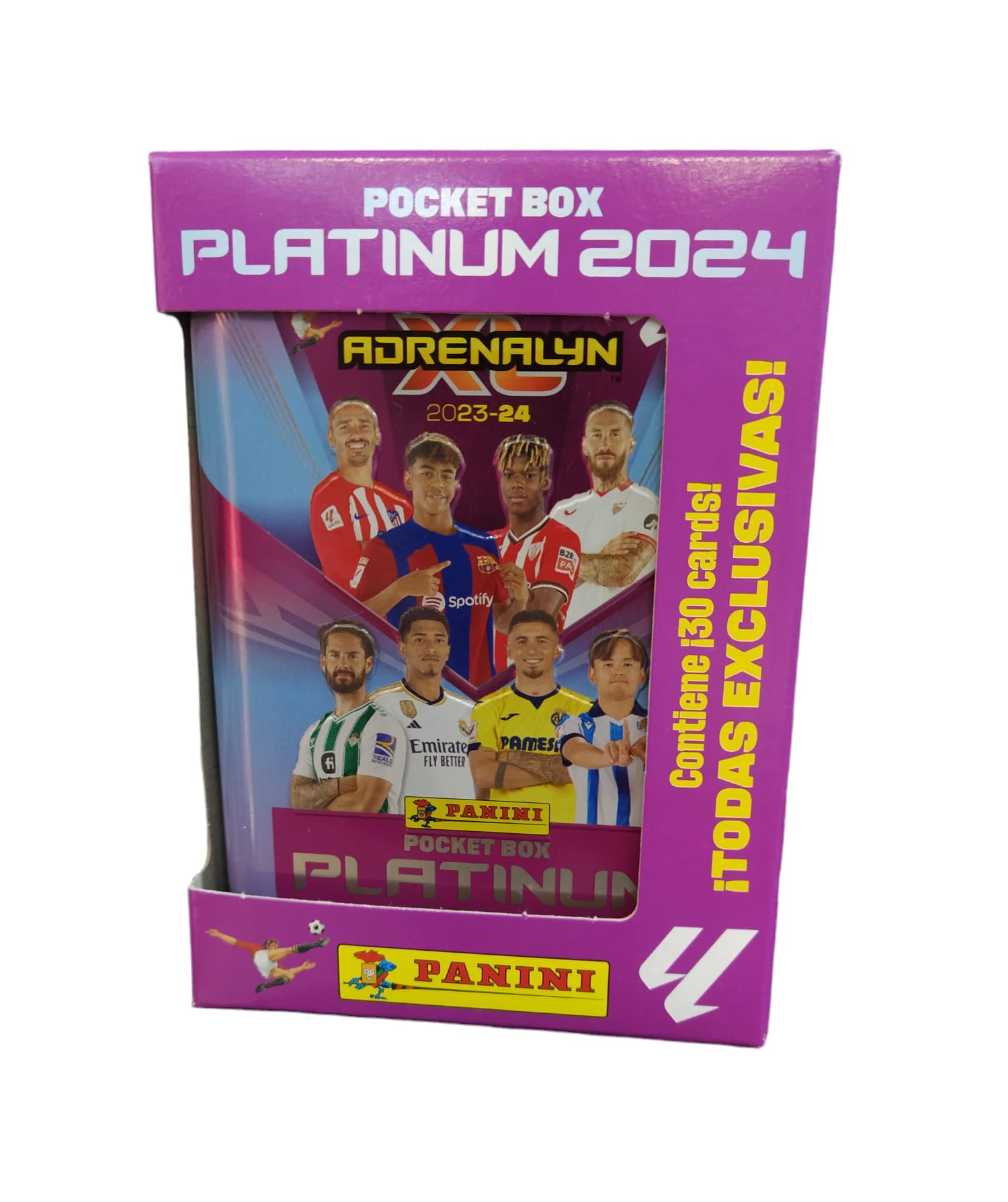 Panini Adrenalyn XL 2024 Trading Cards - Pocket Box Platinum Edition | Collectible Football Cards for Kids & Adults | Perfect for Trading, Gifts, and Game Nights