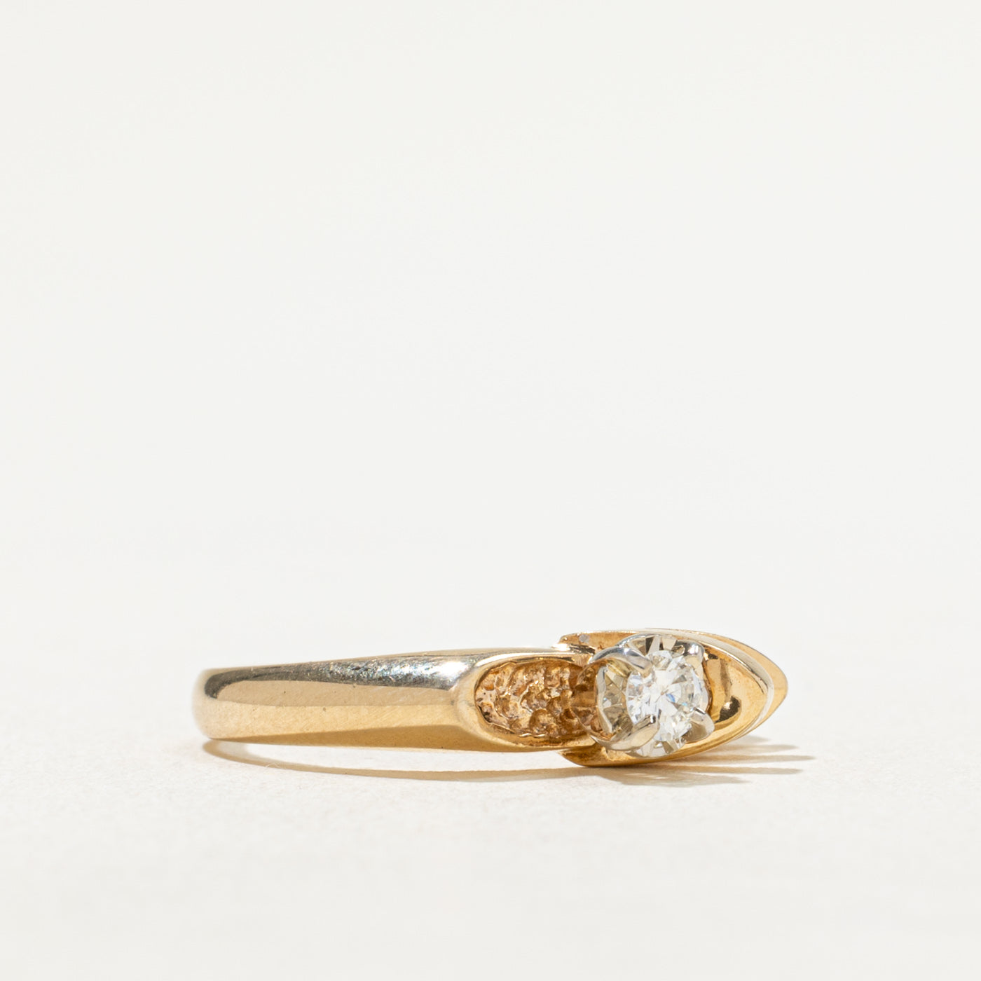 0.11ct Diamond Open Grooved Ring - Size 6.25 - Elegant Stackable Wedding Band for Women - Perfect for Anniversary, Engagement & Everyday Jewelry