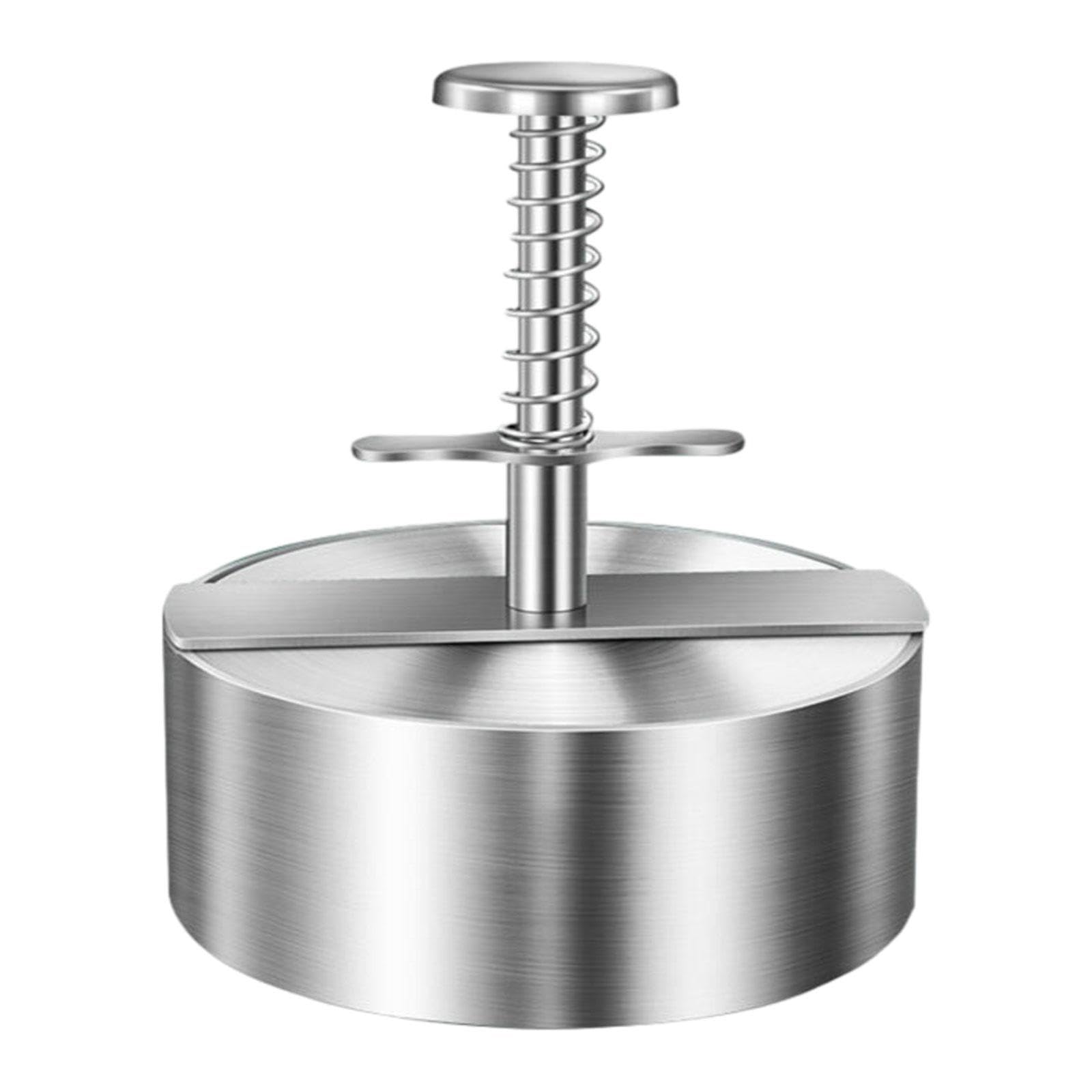 CALANDIS® Stainless Steel Burger Press - Nonstick Patty Maker for Perfect Homemade Burgers, Steaks & BBQ (8.9cm) | Heavy Duty Kitchen Tool for Grilling, Camping & Backyard Cookouts
