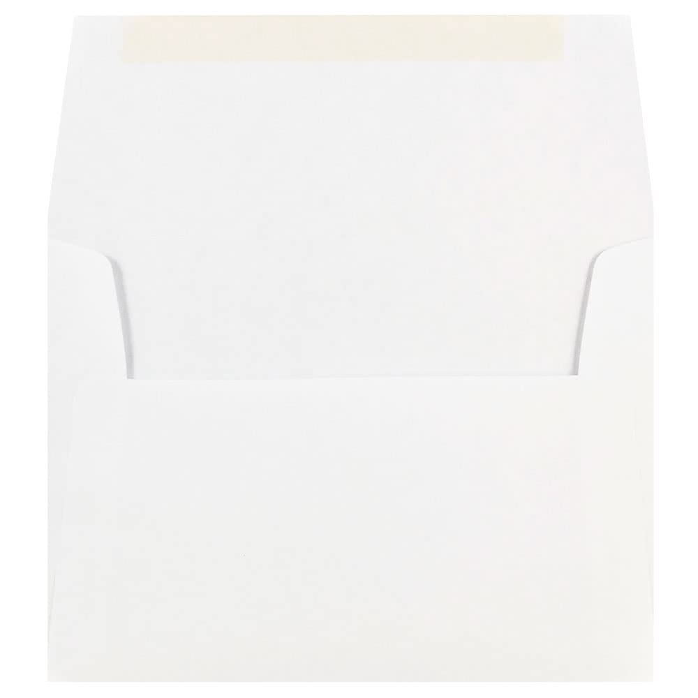 JAM PAPER A7 White Invitation Envelopes 5.25x7.25 - 500 Pack for Wedding & Events