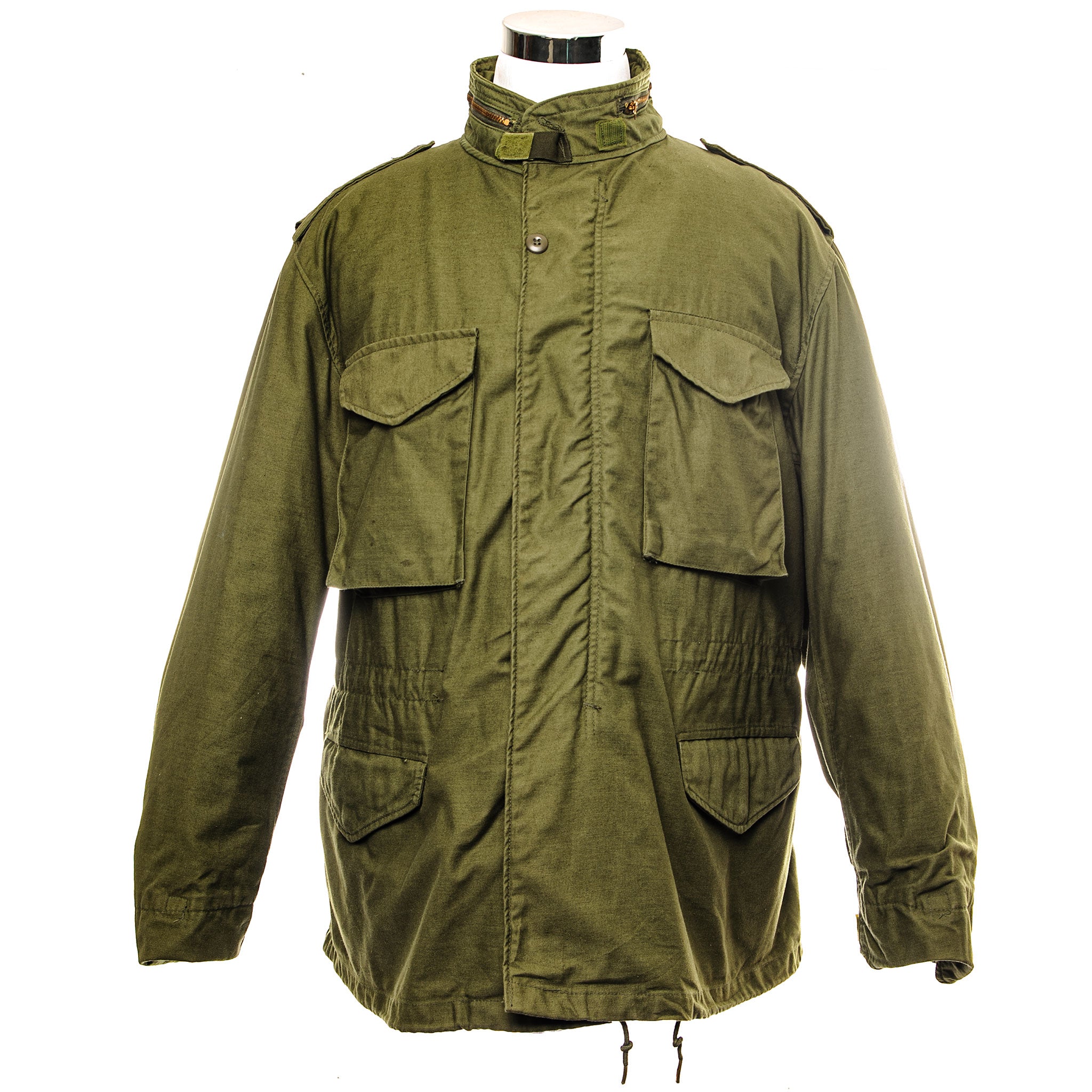 US Army M-1965 M65 Field Jacket with Detachable Liner - Vintage 1981 Military Surplus - XL Regular Size - Perfect for Outdoor Activities, Camping & Military Reenactments