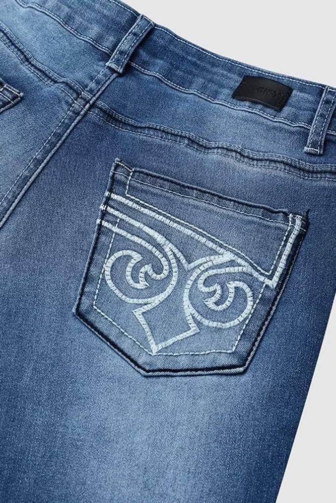 Flamingals Women's Boot Cut Jeans - Stretch Denim Pants with Butt Lifting & Tummy Control | Trendy High Waisted Jeans for Casual Wear & Night Out